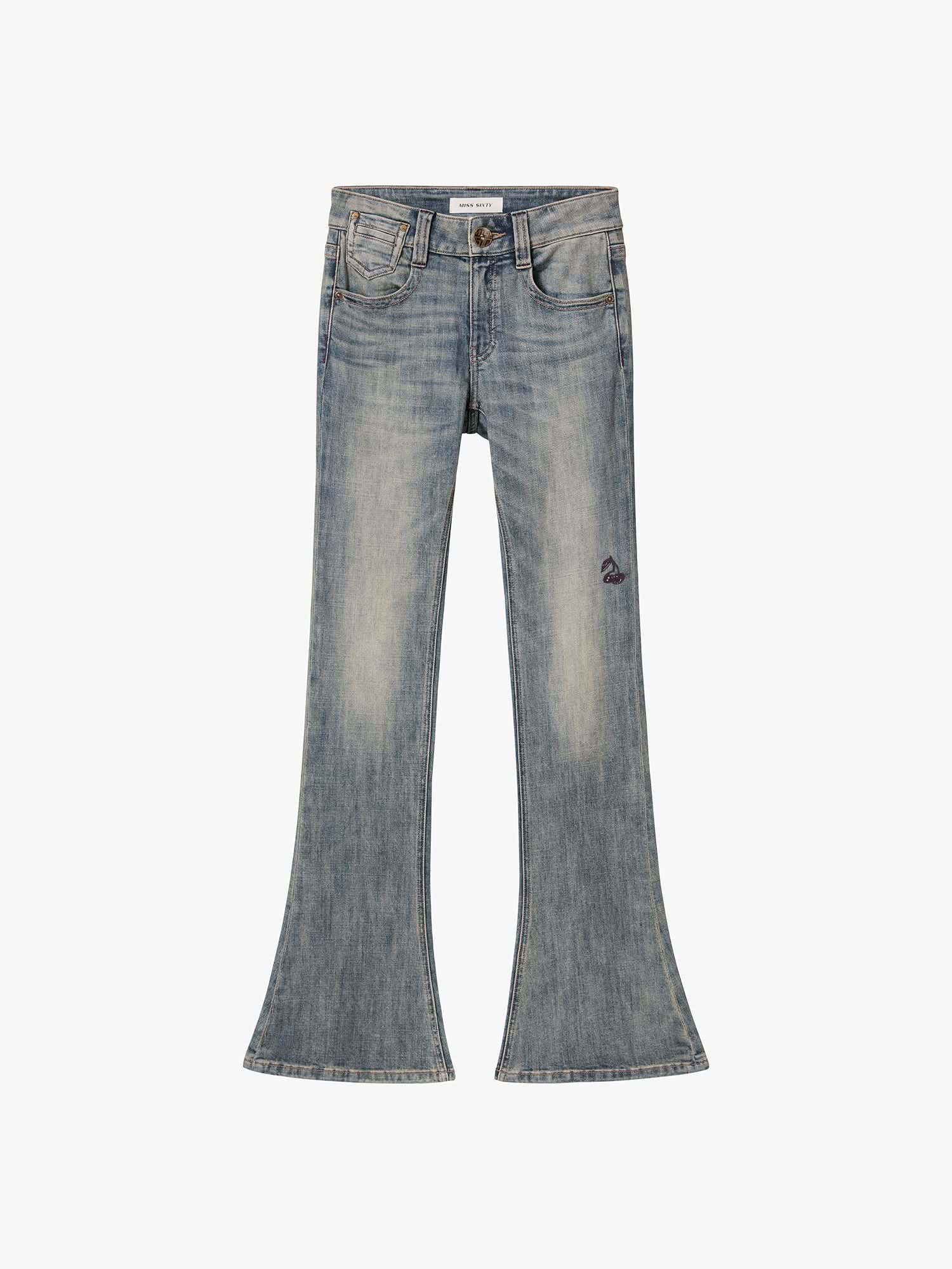 Logo Flared Jeans