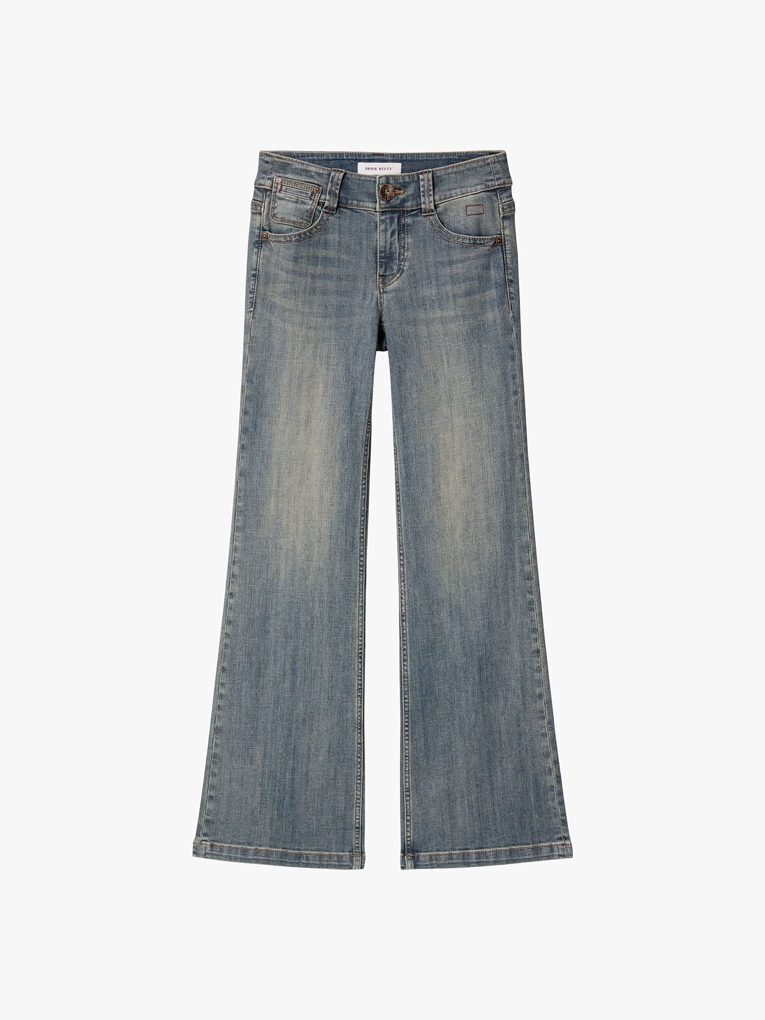 Multi-Patch Flared Jeans - MISS SIXTY