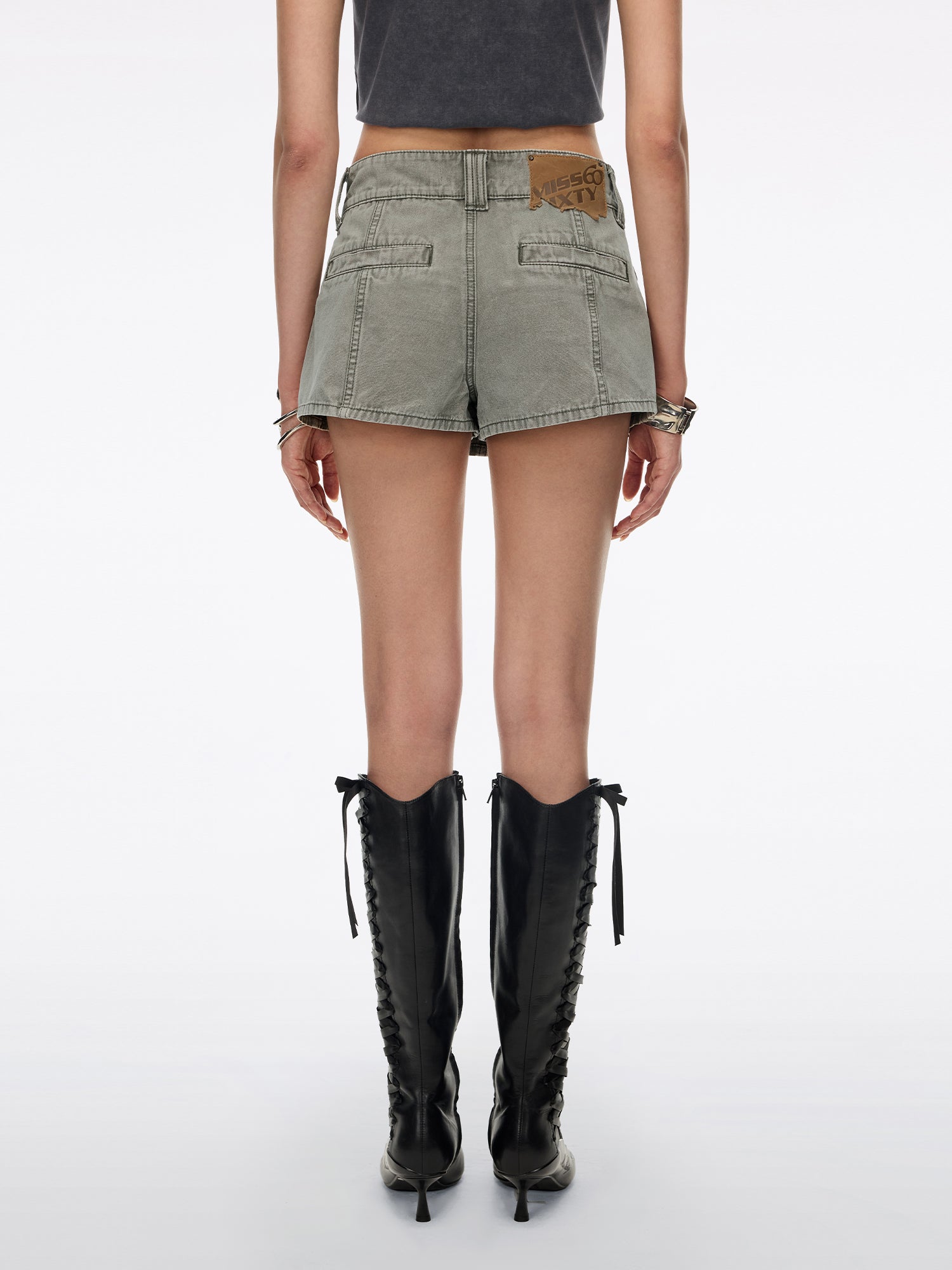 Utility Style Denim Skort