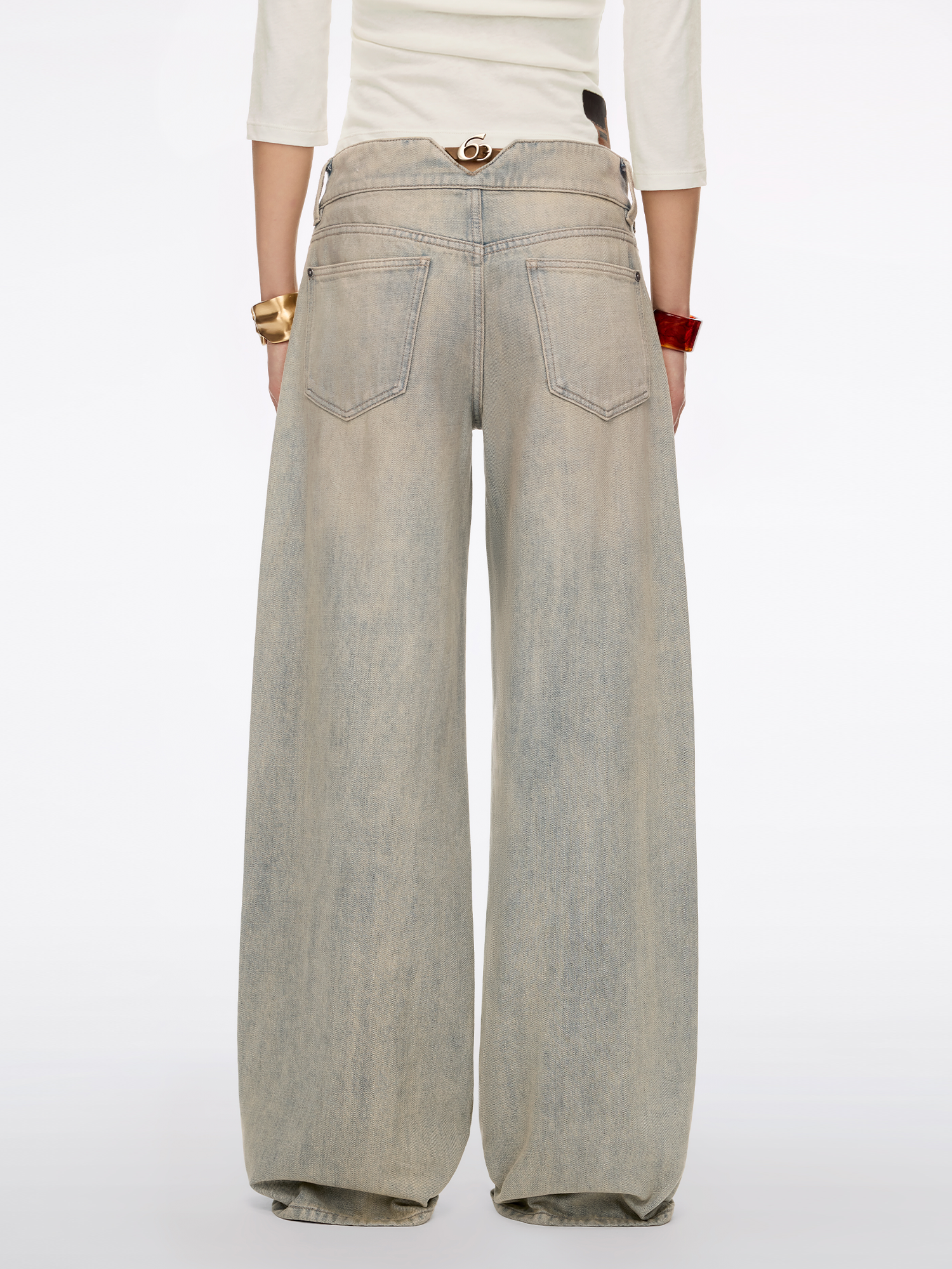 Logo-Detail Straight-Fit Jeans