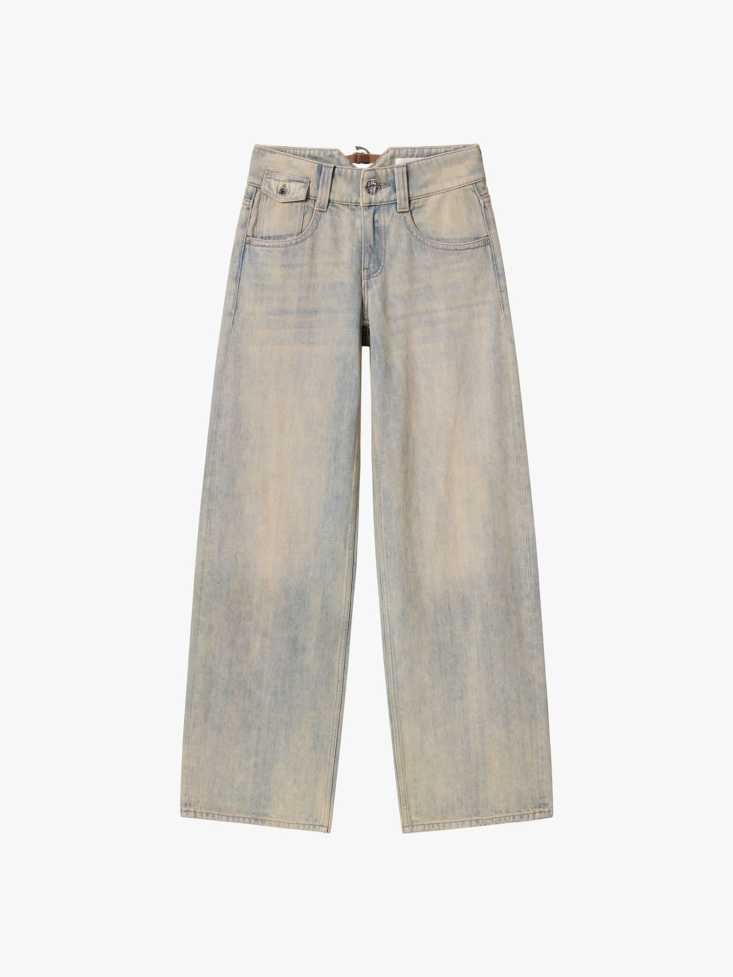 Logo-Detail Straight-Fit Jeans