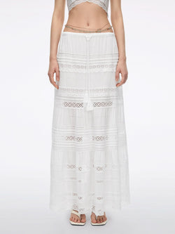 Lace-up skirt