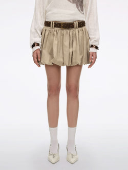 Belted Tulip Mini Skirt