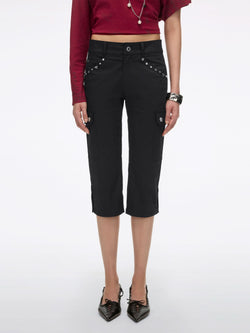 Multi-Stud Skinny Pants