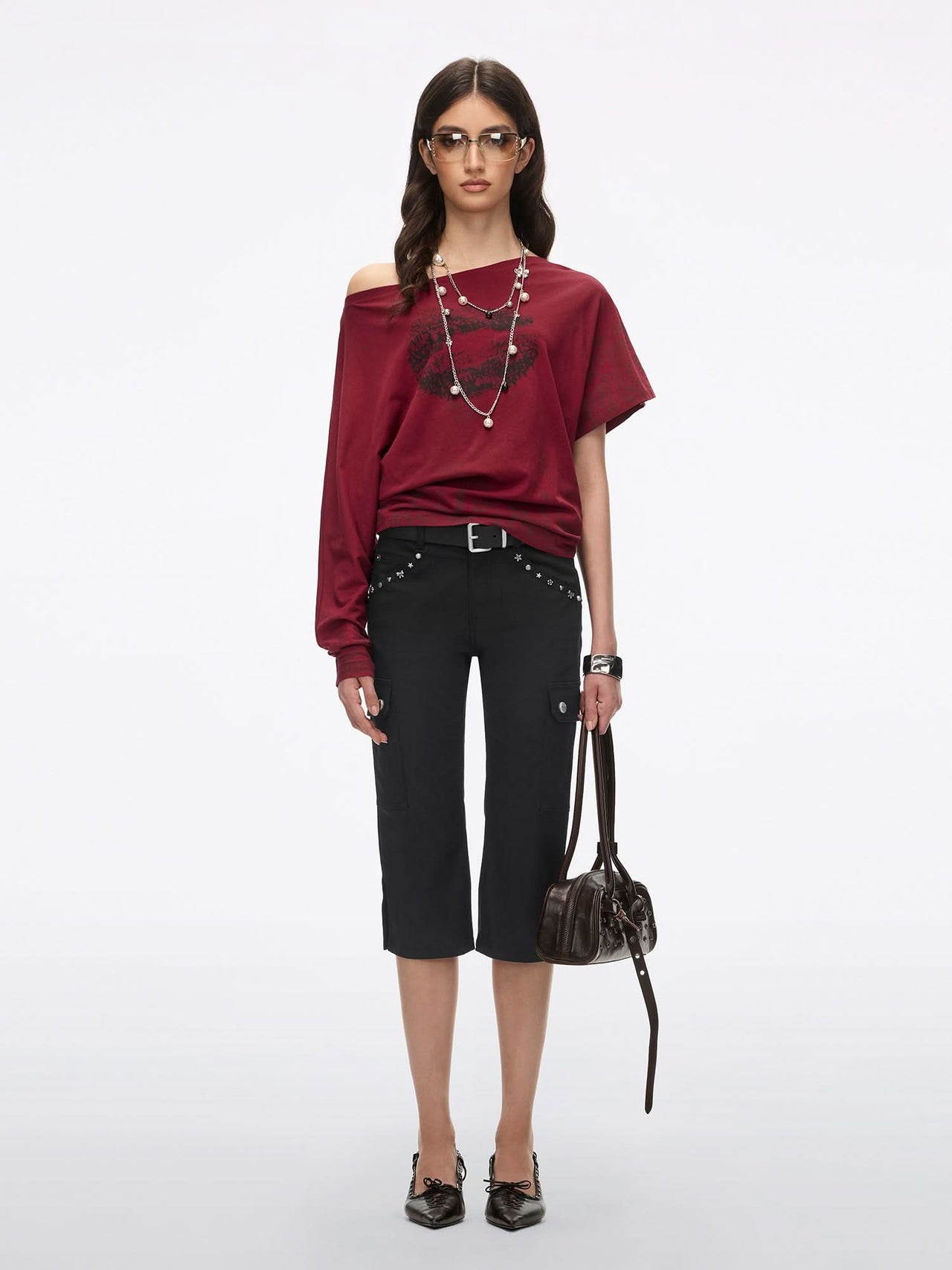 Multi-Stud Skinny Pants