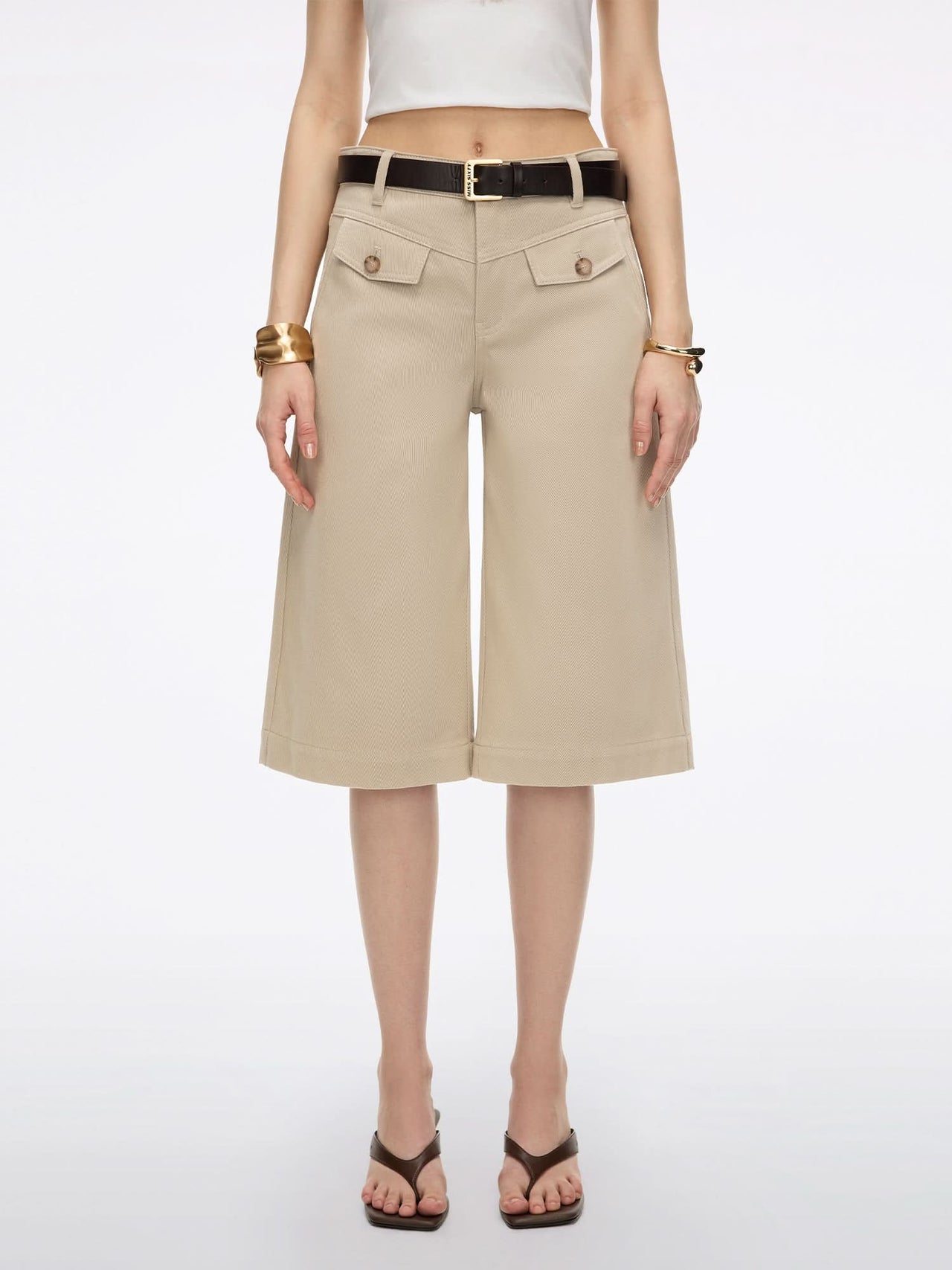 Bermuda Shorts with Belt