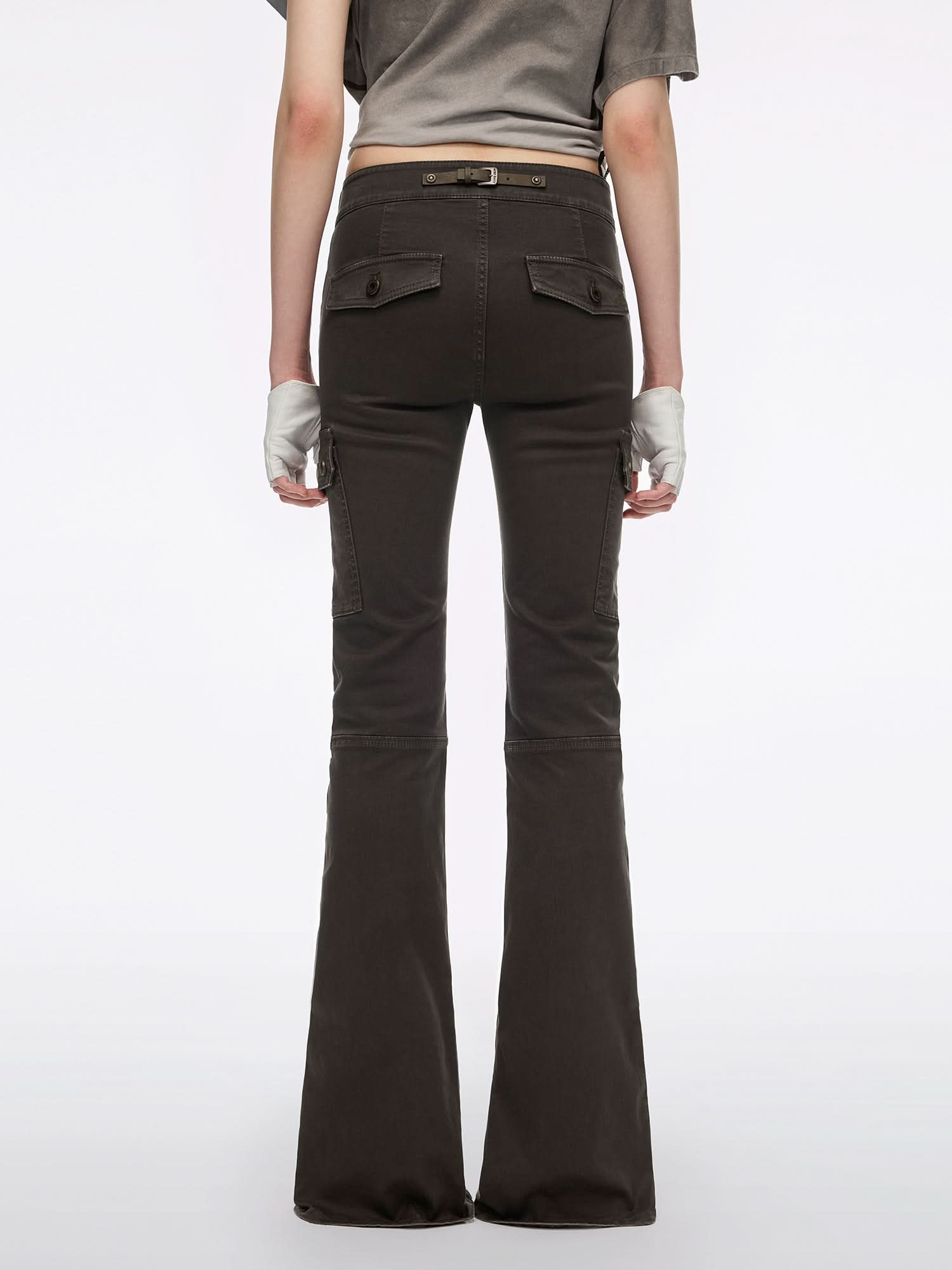 Multi-Studded Flared Pants