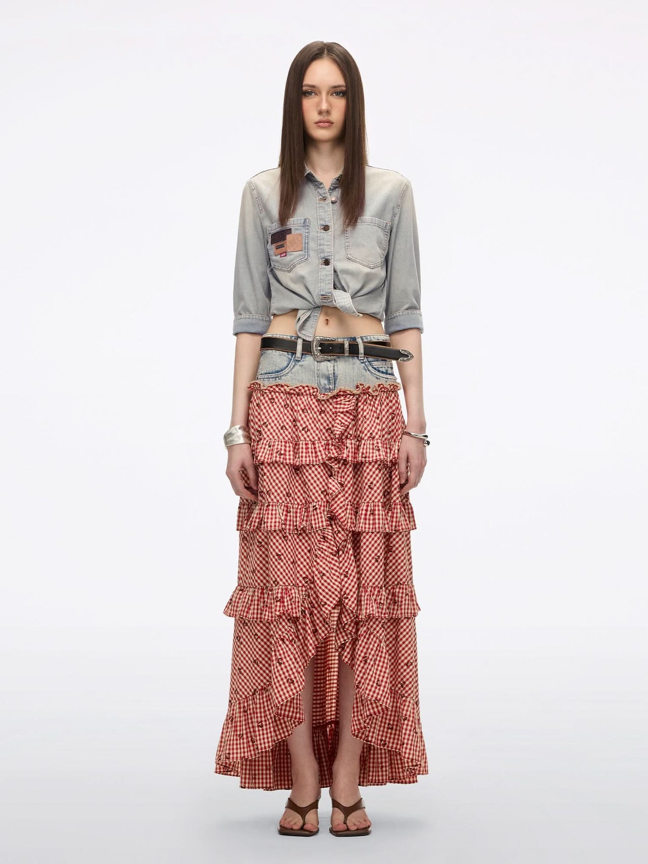 Leather Kitten Heel Shoes