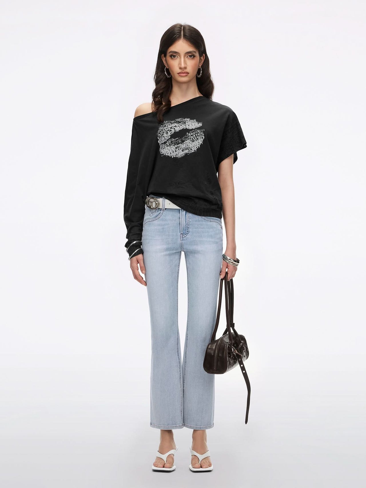 Leather Kitten Heel Shoes