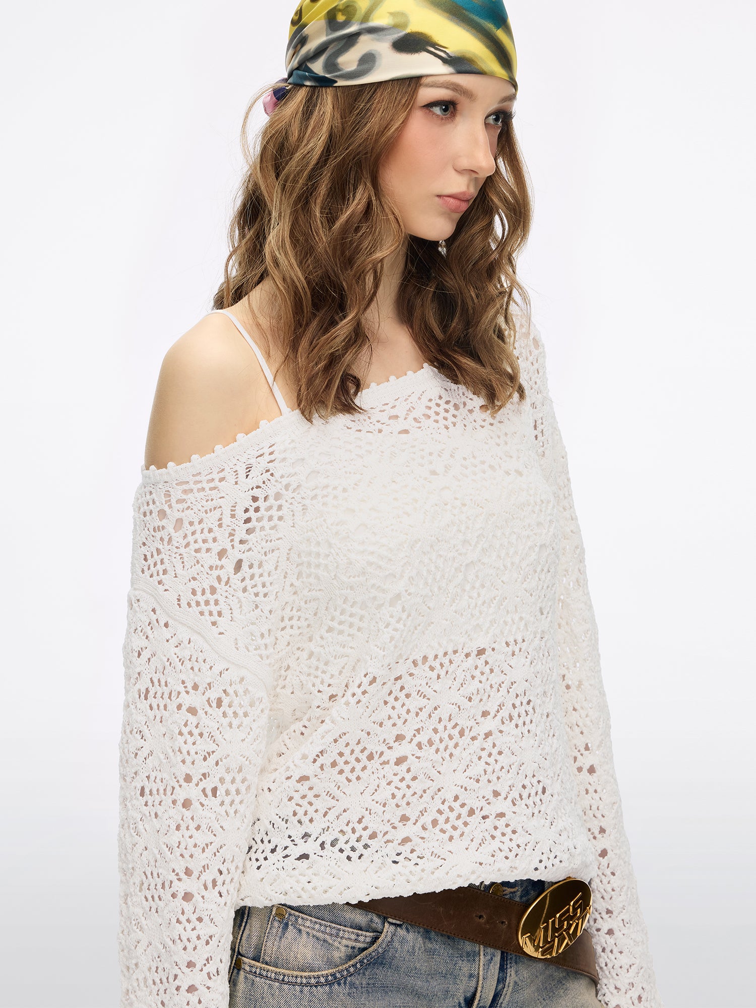 Cut-Out Knit Top