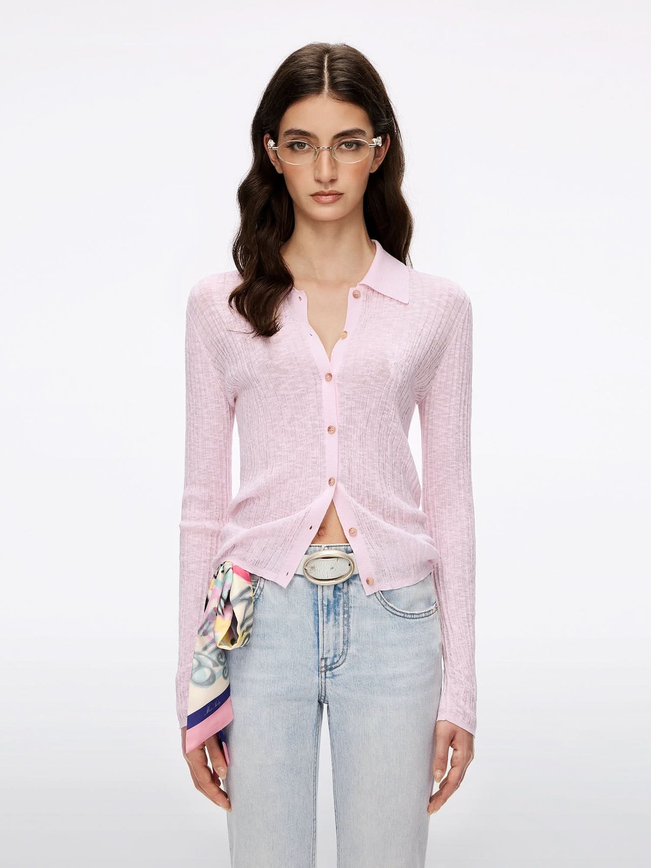 Embroidered Knit Cardigan
