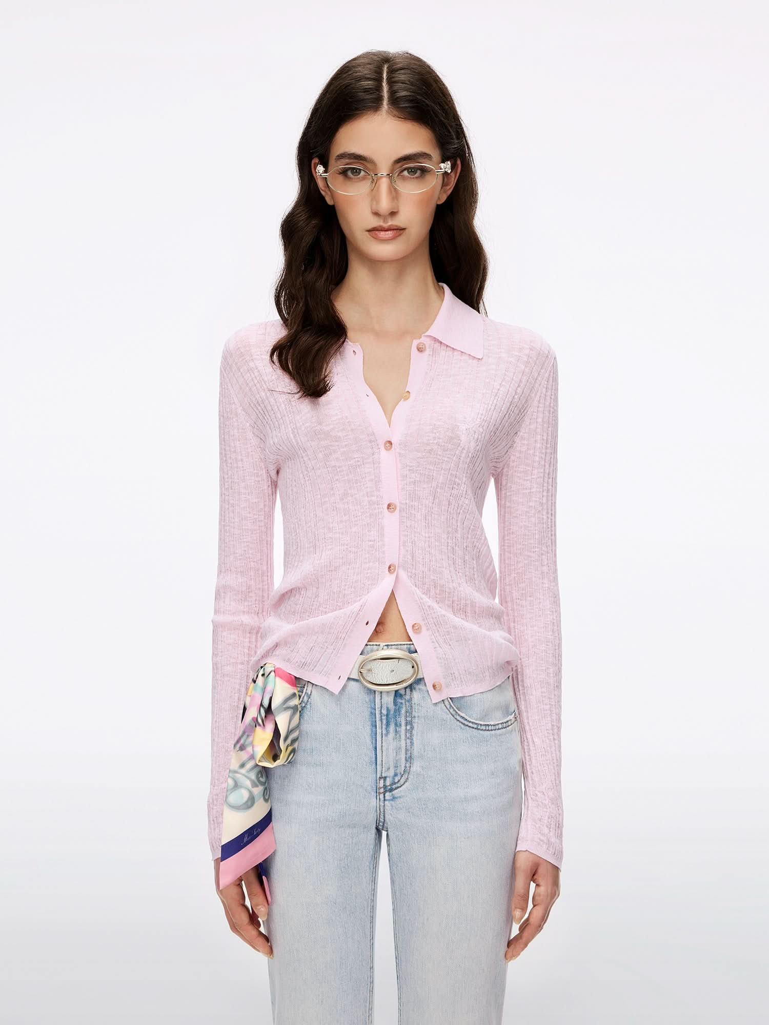 Embroidered Knit Cardigan