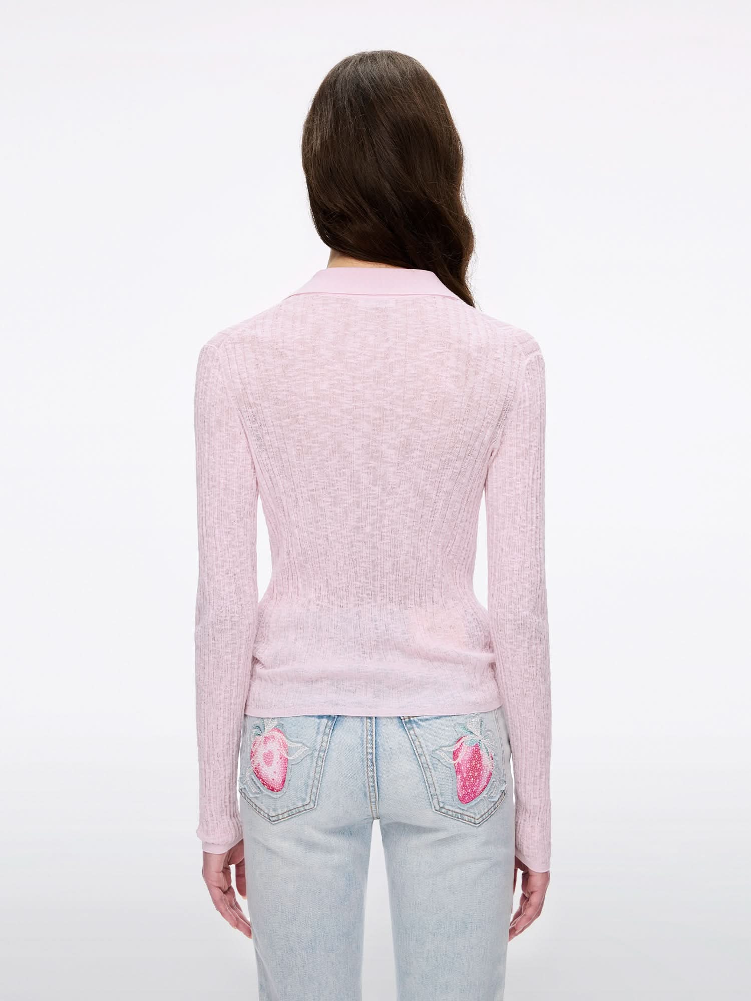 Embroidered Knit Cardigan