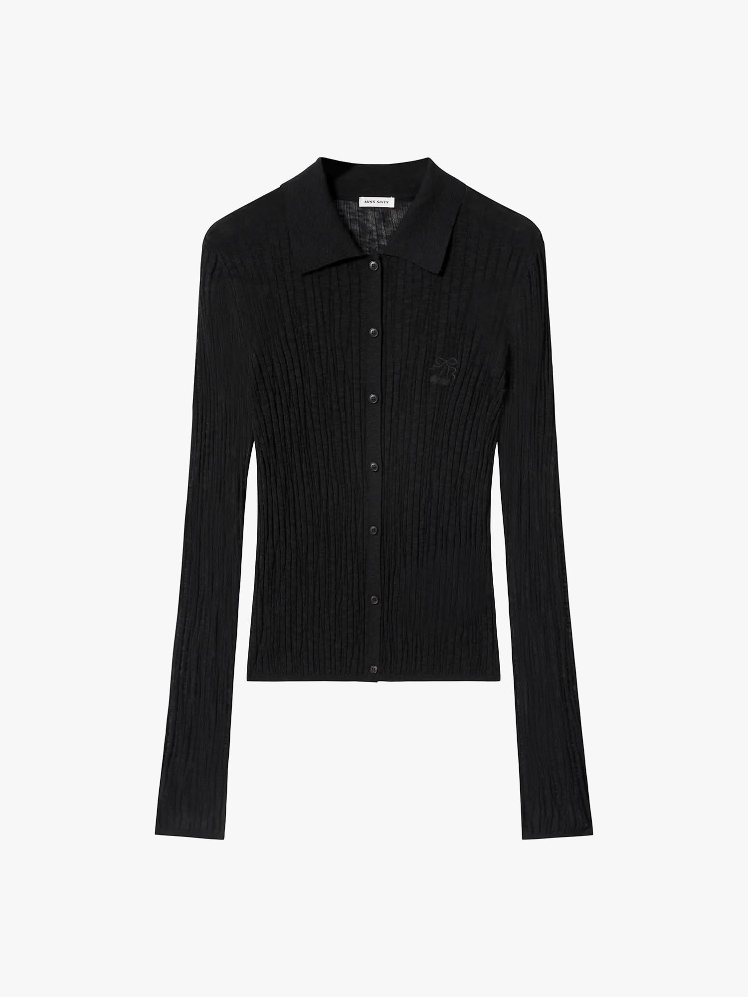 Embroidered Knit Cardigan