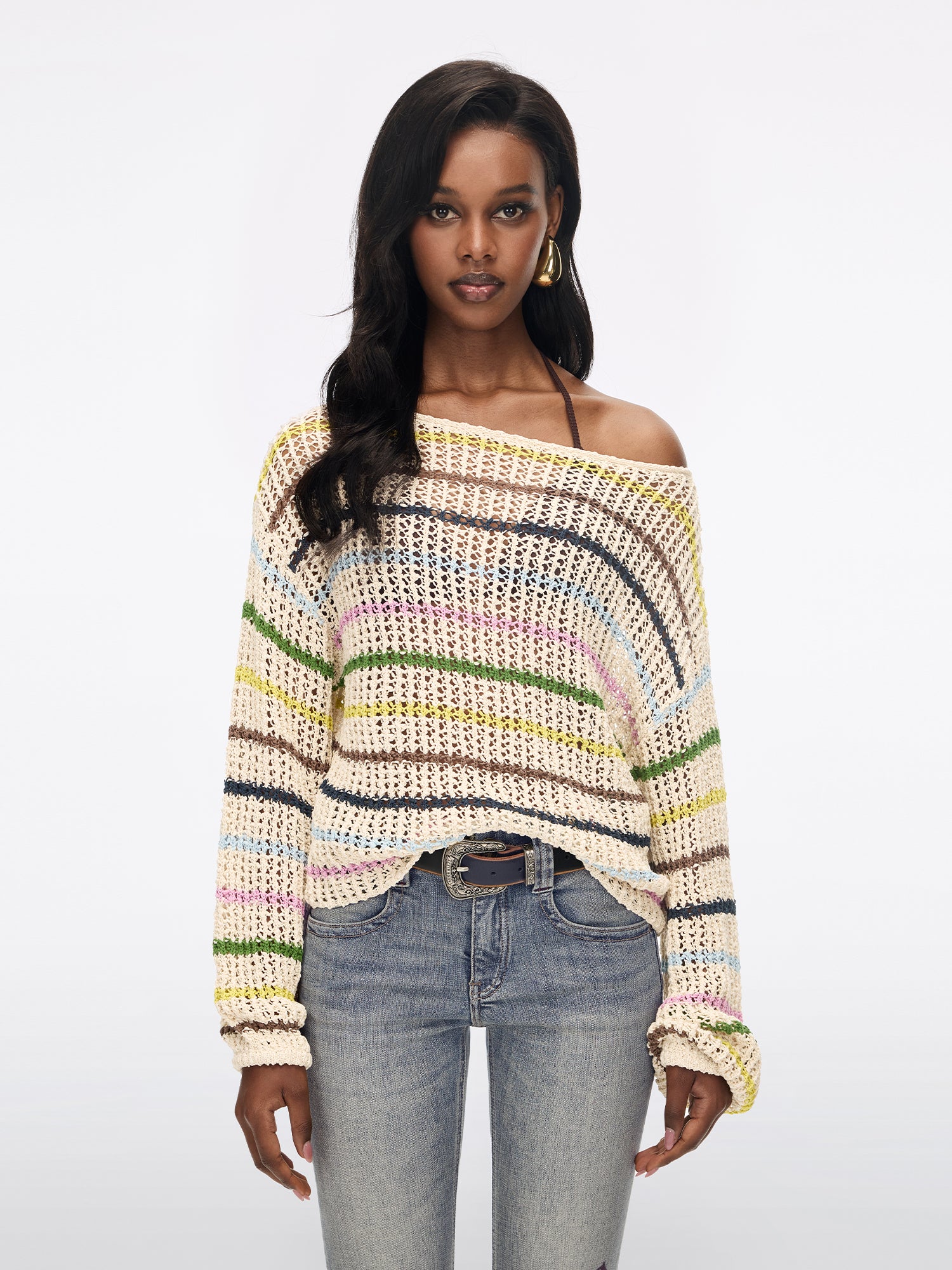 Striped Knit Top