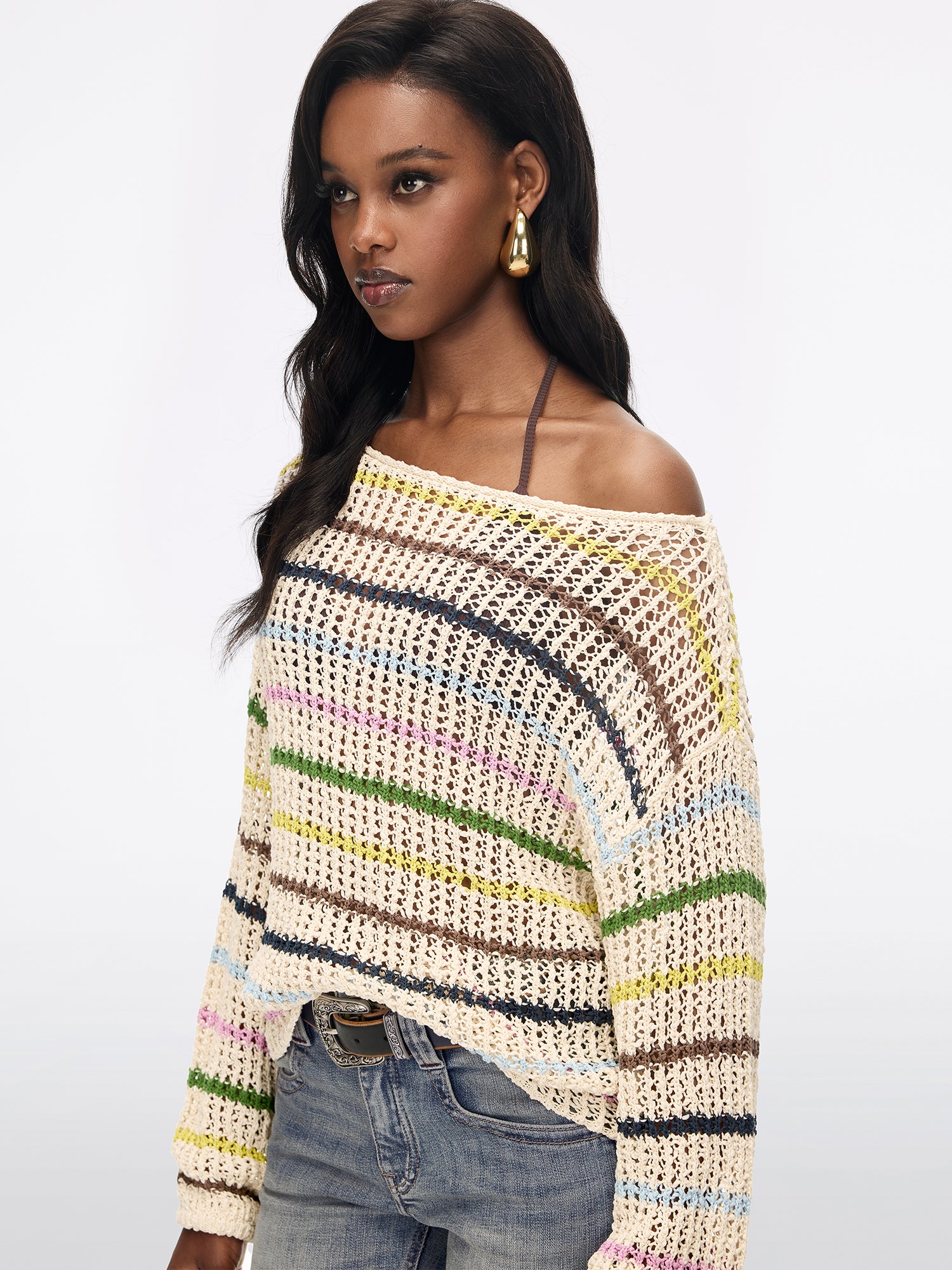 Striped Knit Top