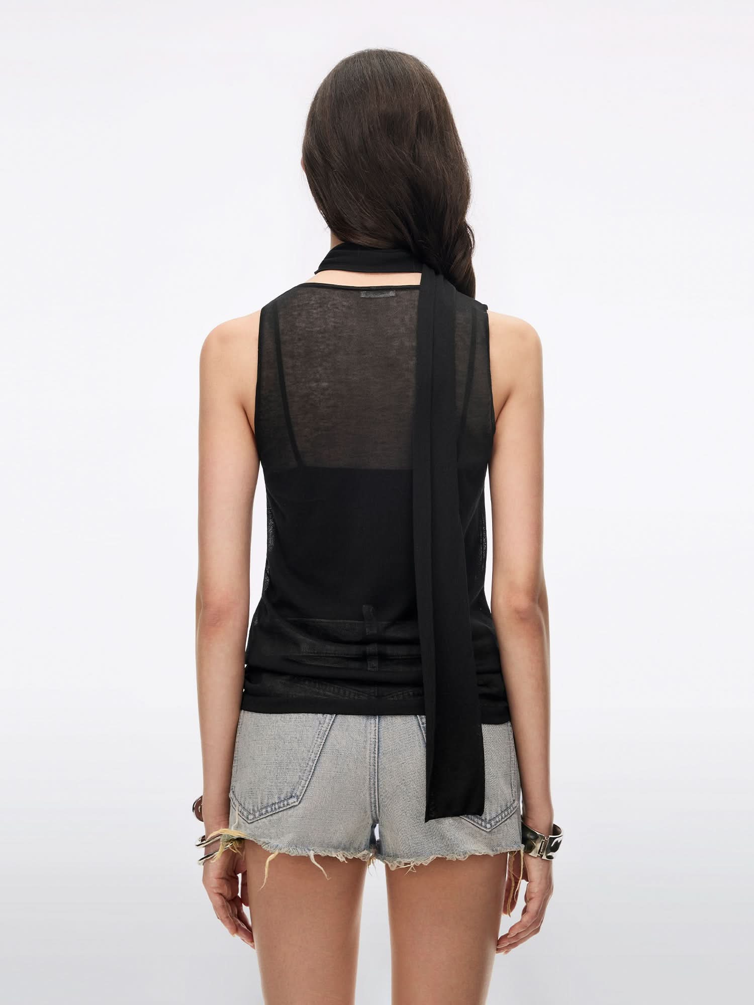 Tank Top and Scarf Matching Set