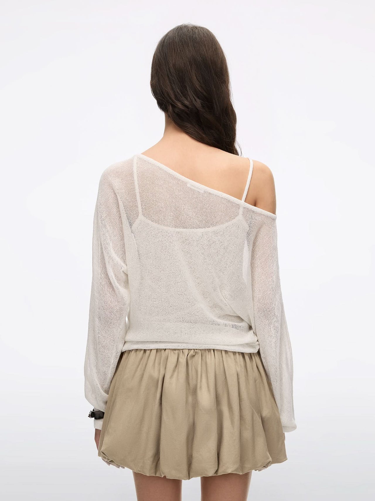 Layered Logo Knit Top