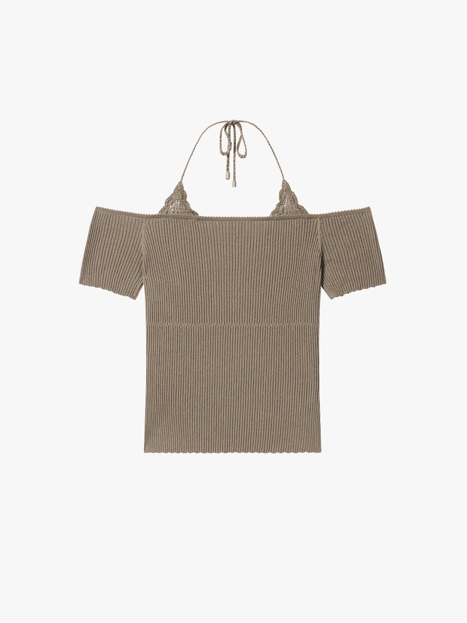 Faux Layered-Look Knit Top