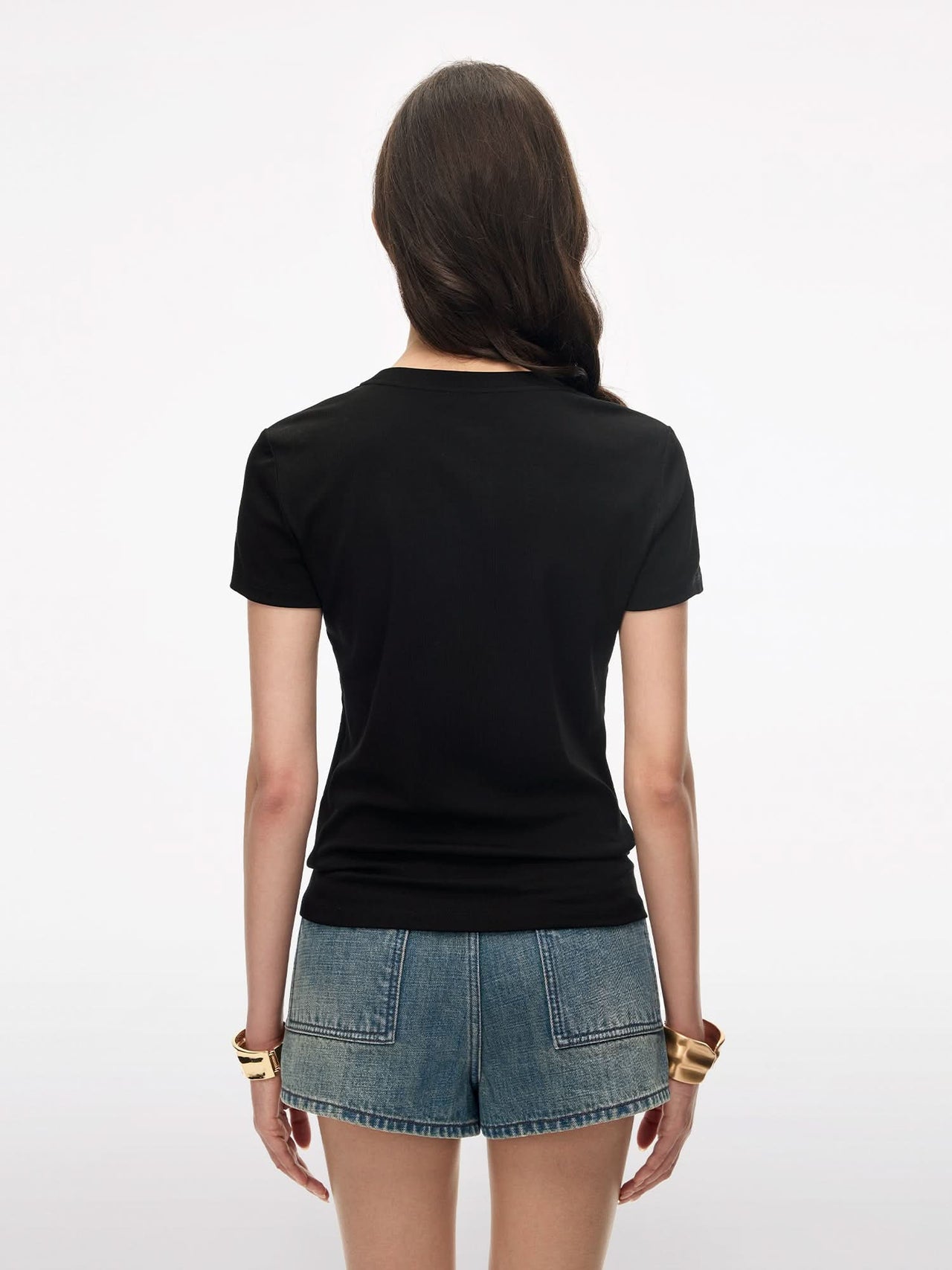 Beaded Graphic Print T-Shirt