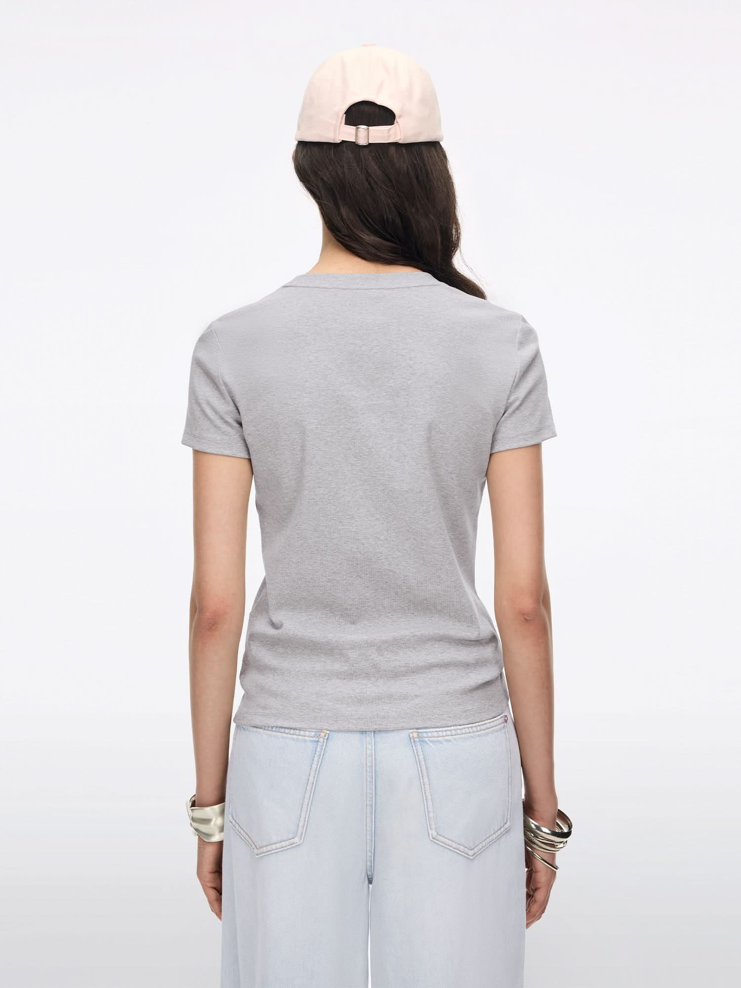 Beaded Graphic Print T-Shirt