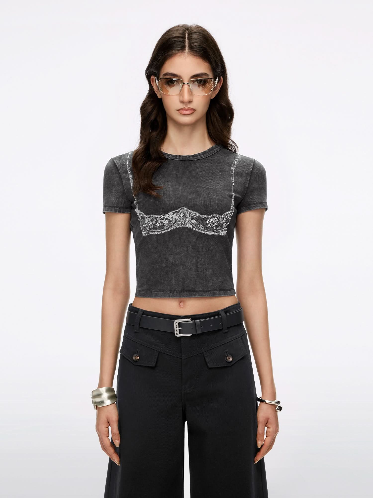 MISS SIXTY Sushi タンクトップ フリンジトップス Miss Sixty Embellished Tank – supergoodie