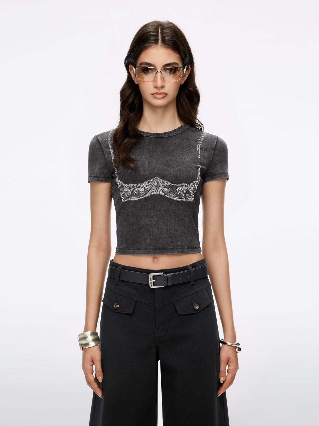 Beaded Graphic T-Shirt