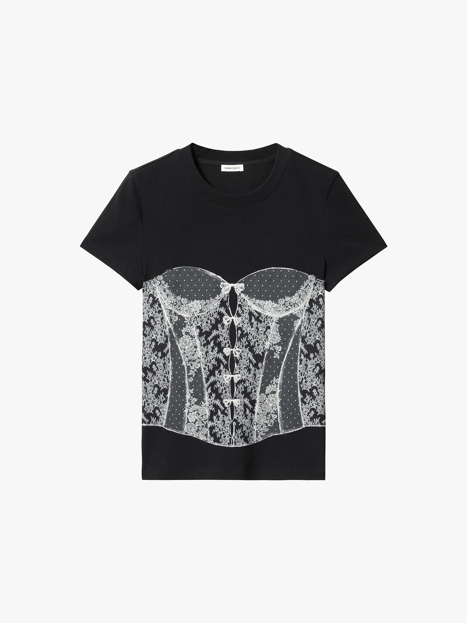 Beaded Graphic T-Shirt