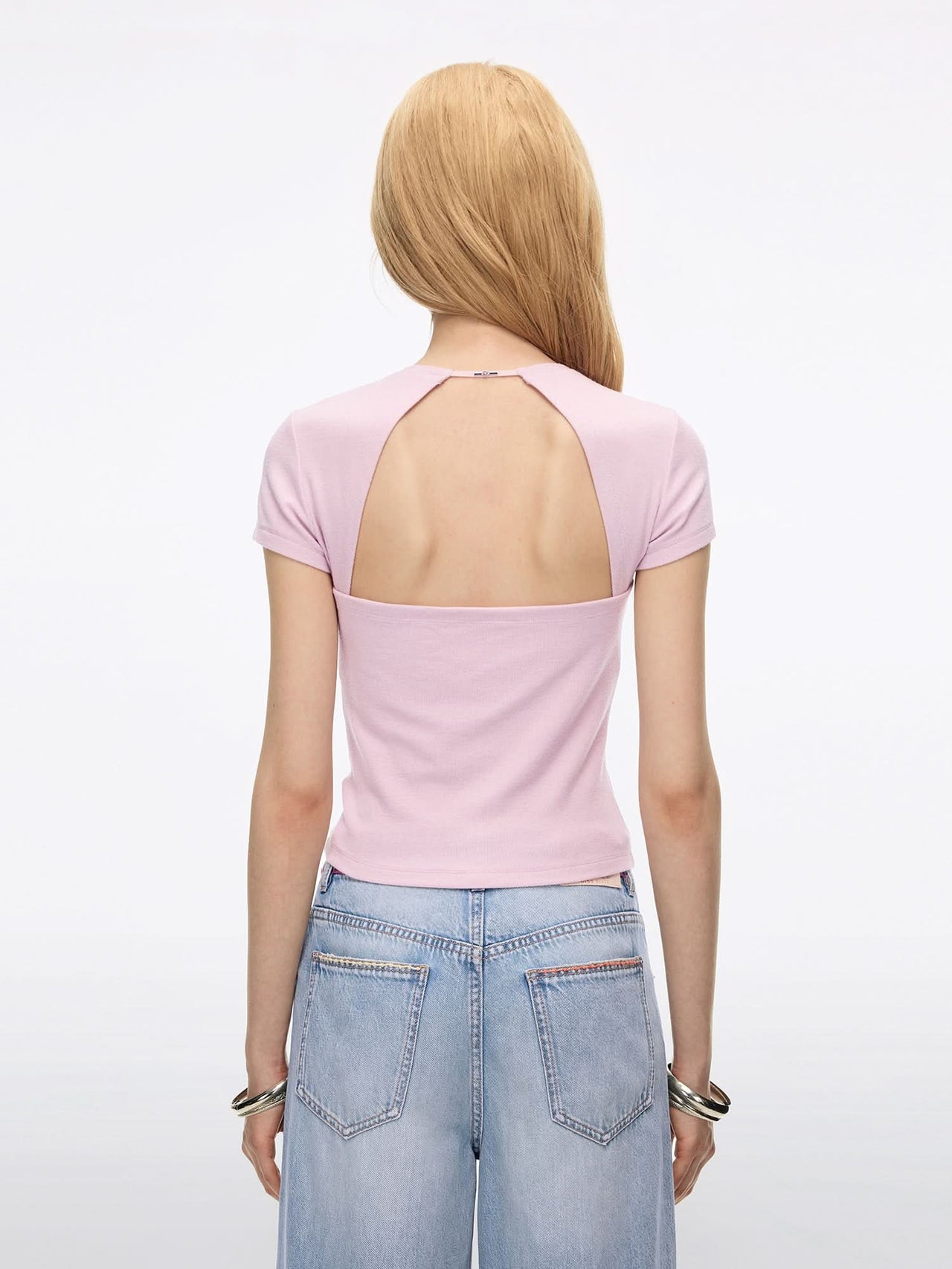 Logo-detail Cut-Out T-Shirt