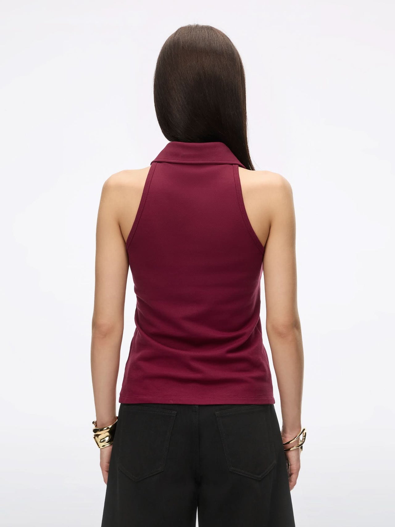 Beaded Sleeveless T-Shirt