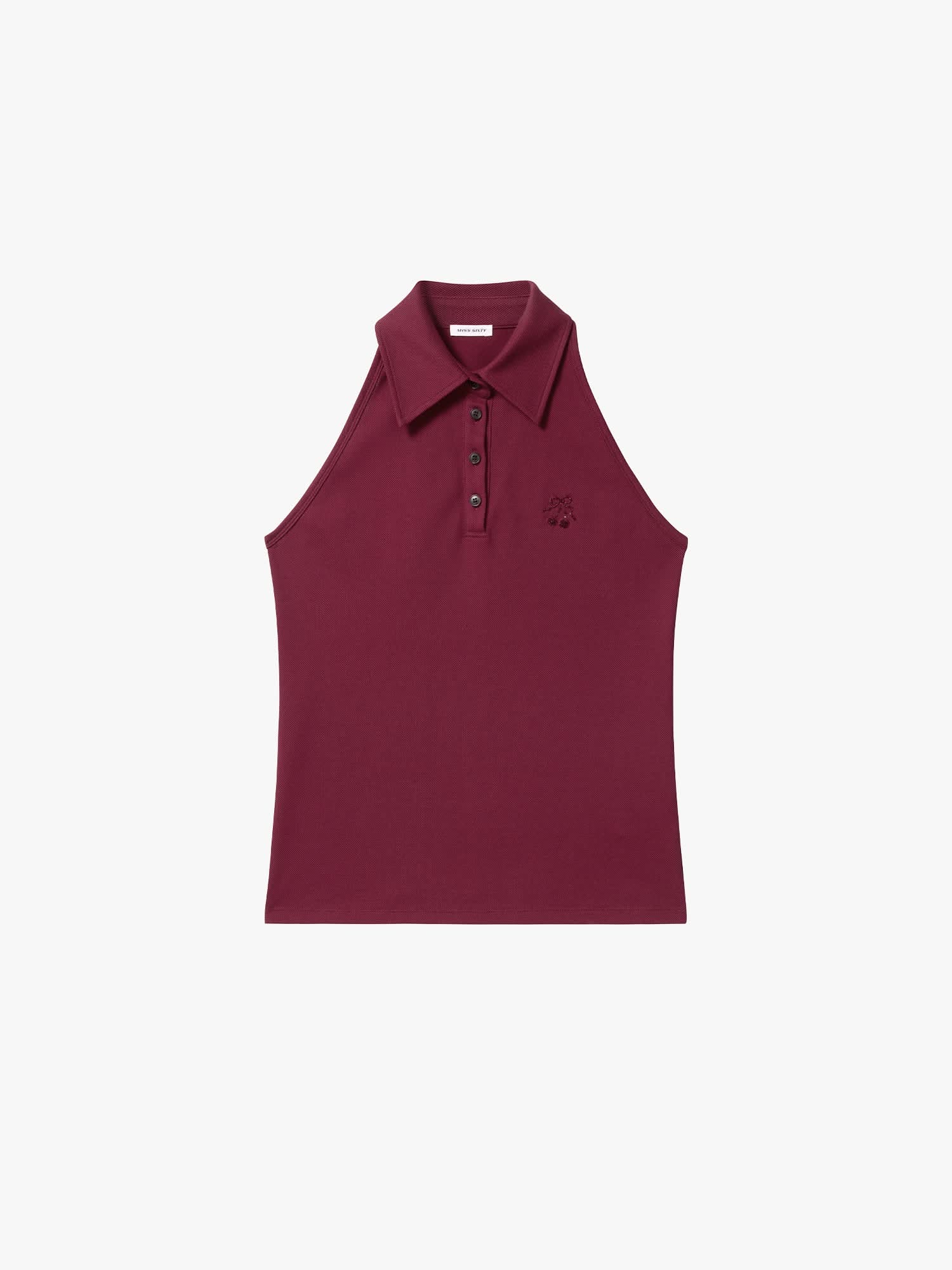 Beaded Sleeveless T-Shirt