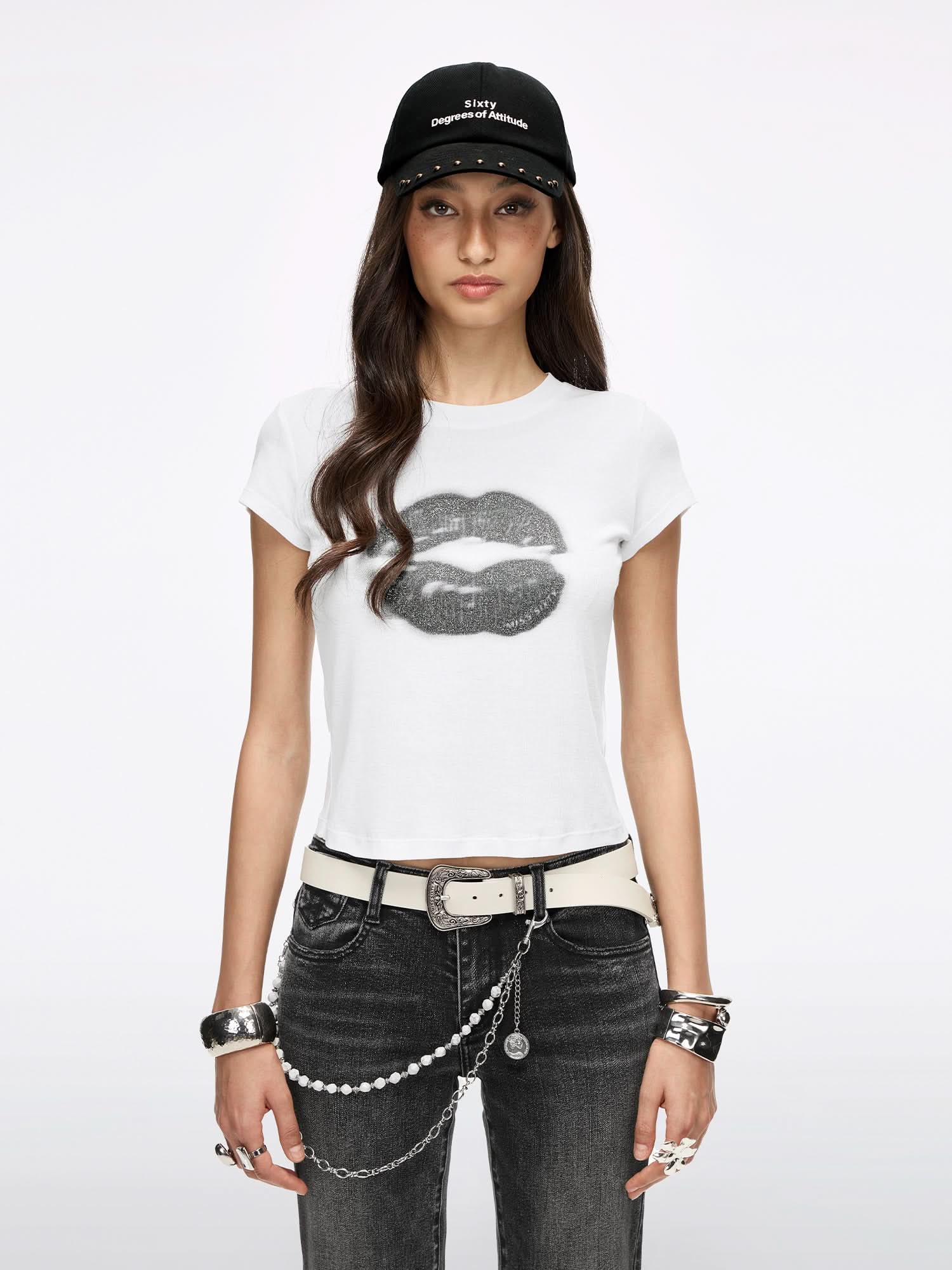 Lip-Print T-Shirt