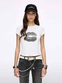 Lip-Print T-Shirt