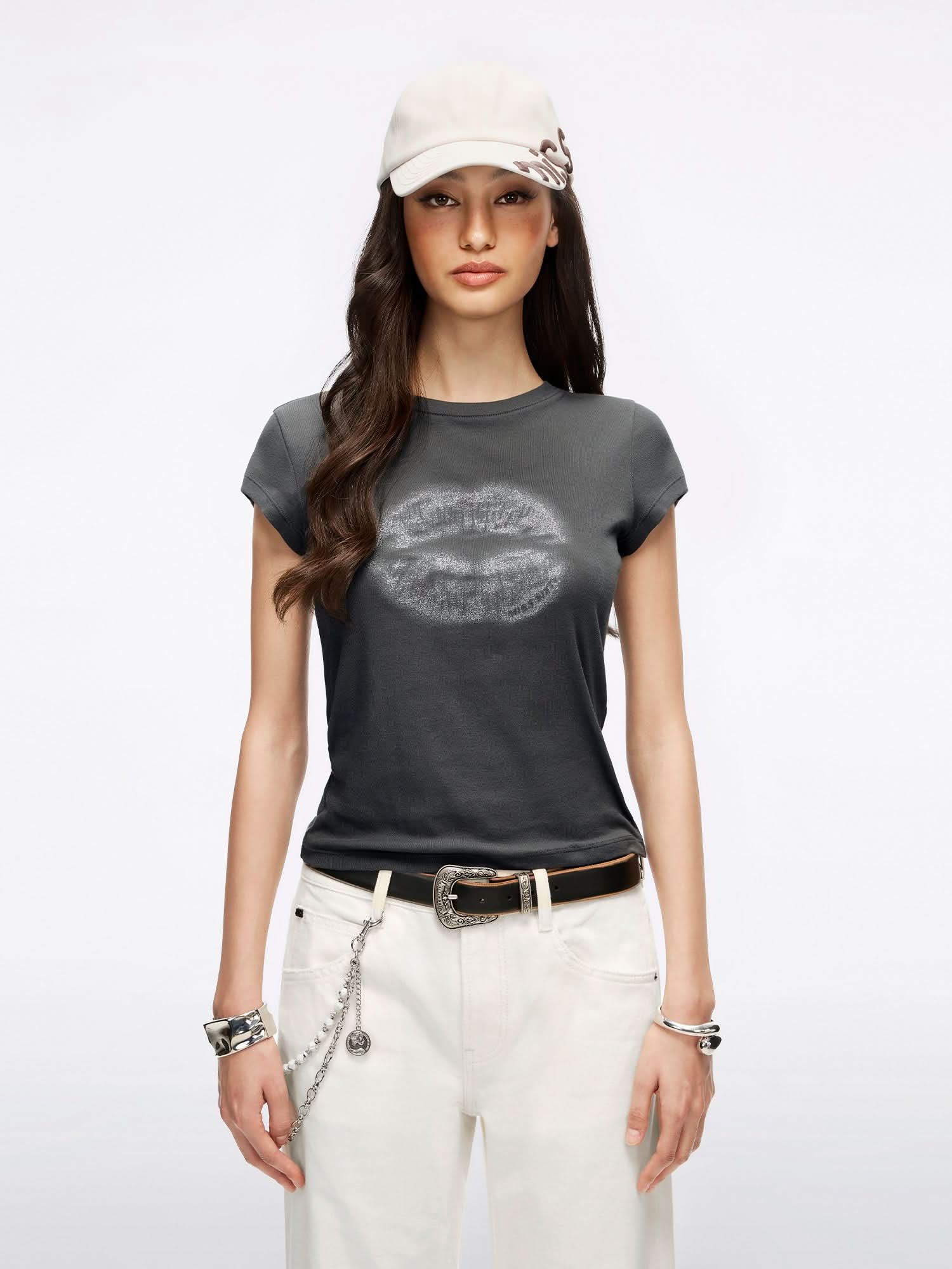 Lip-Print T-Shirt