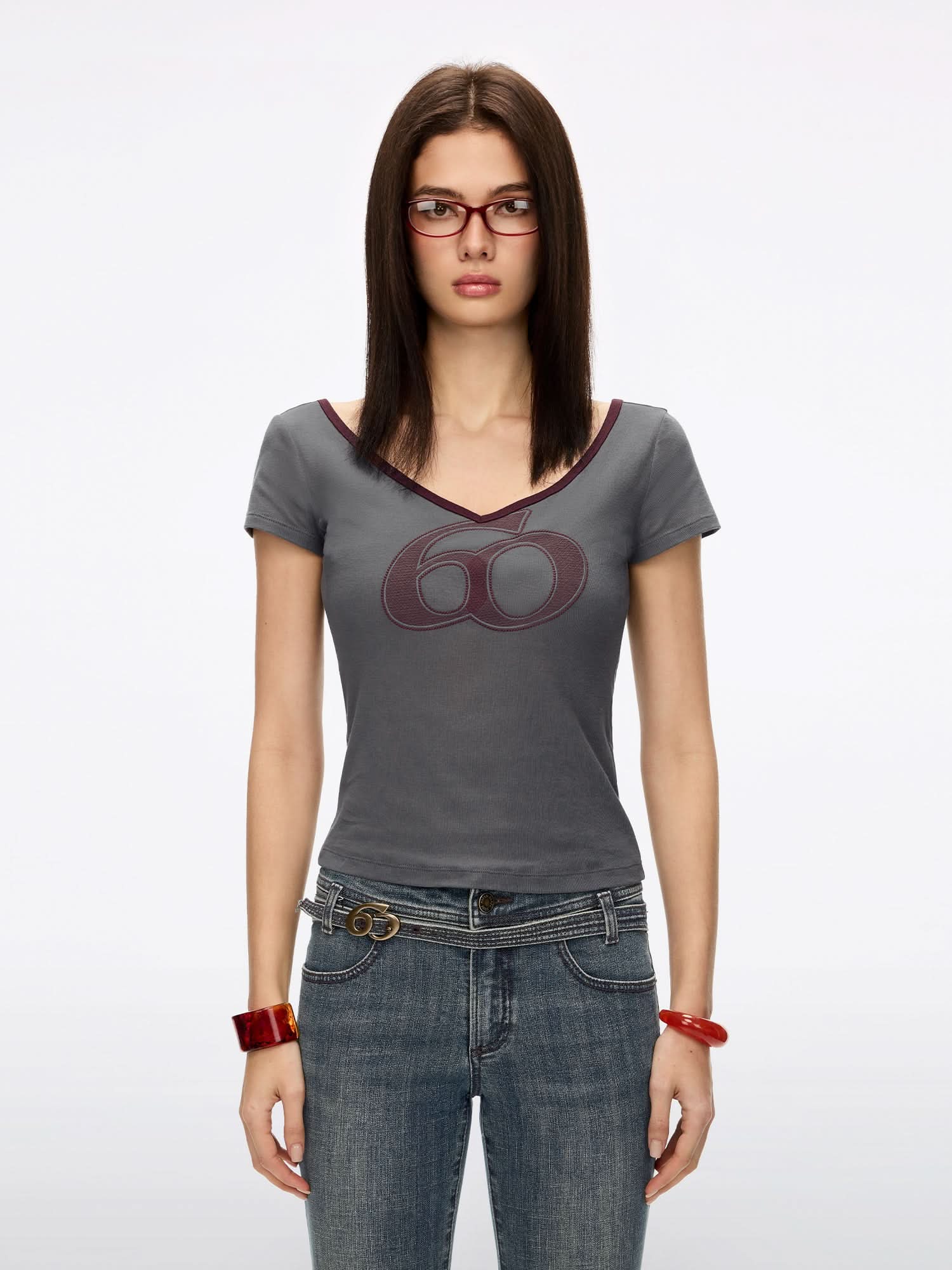 Logo Embroidered T-Shirt