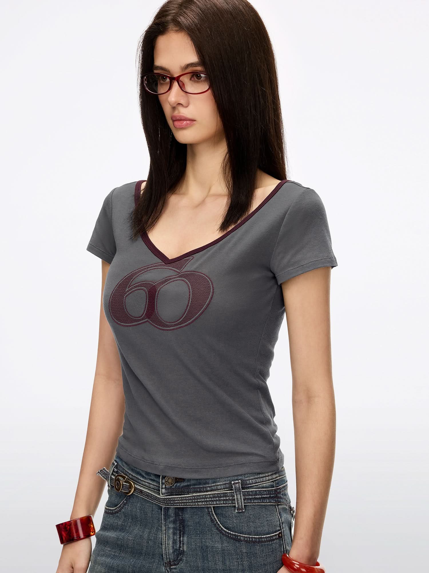 Logo Embroidered T-Shirt