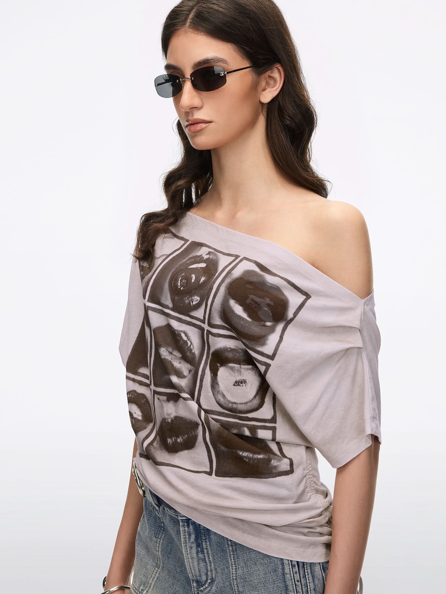 Off-Shoulder T-Shirt