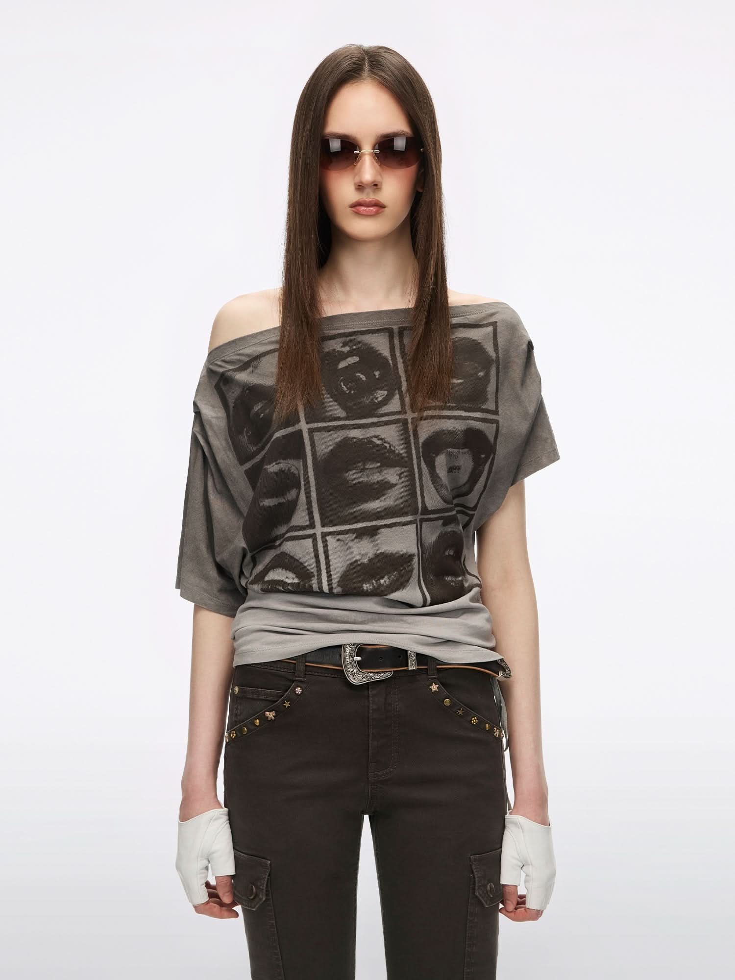 Off-Shoulder T-Shirt
