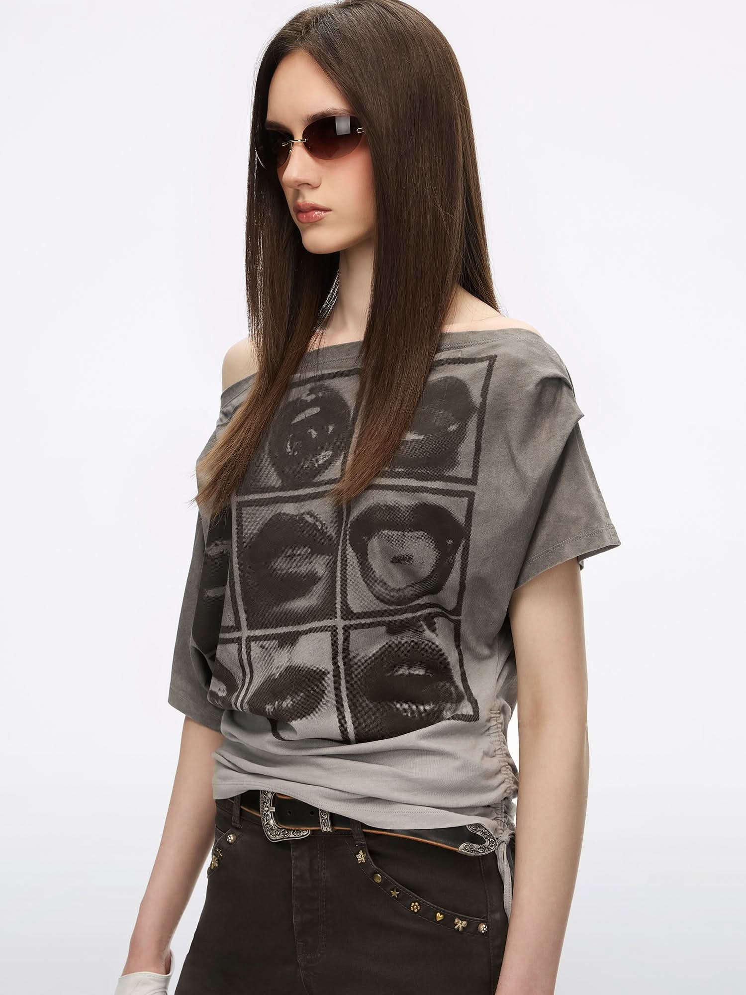 Off-Shoulder T-Shirt