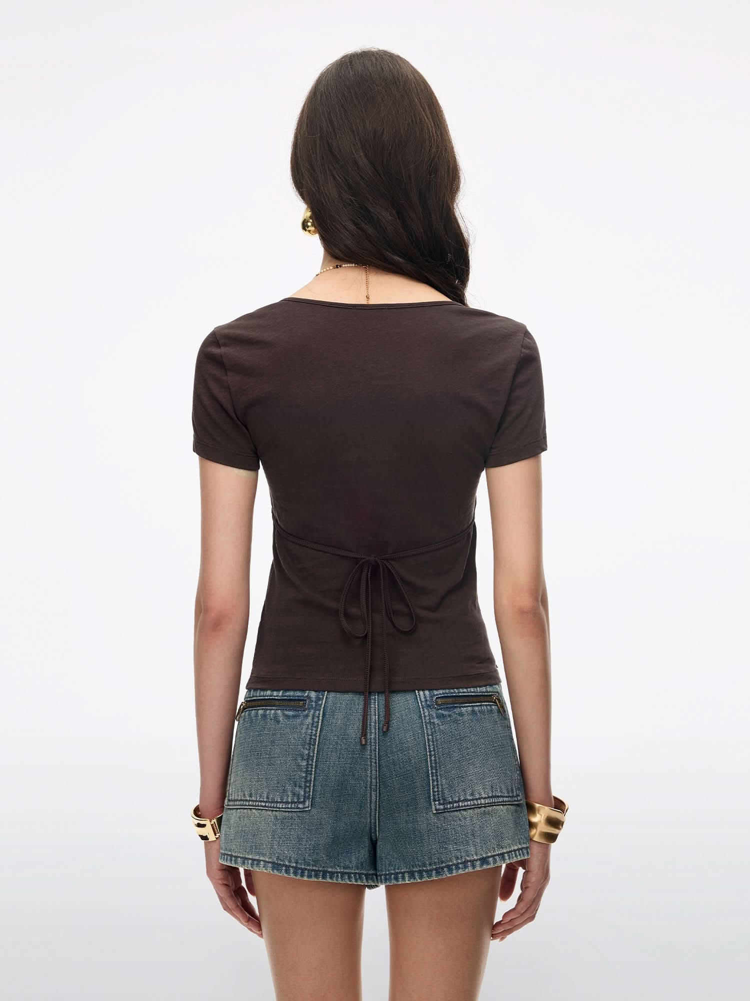 Faux Layered-Look T-Shirt