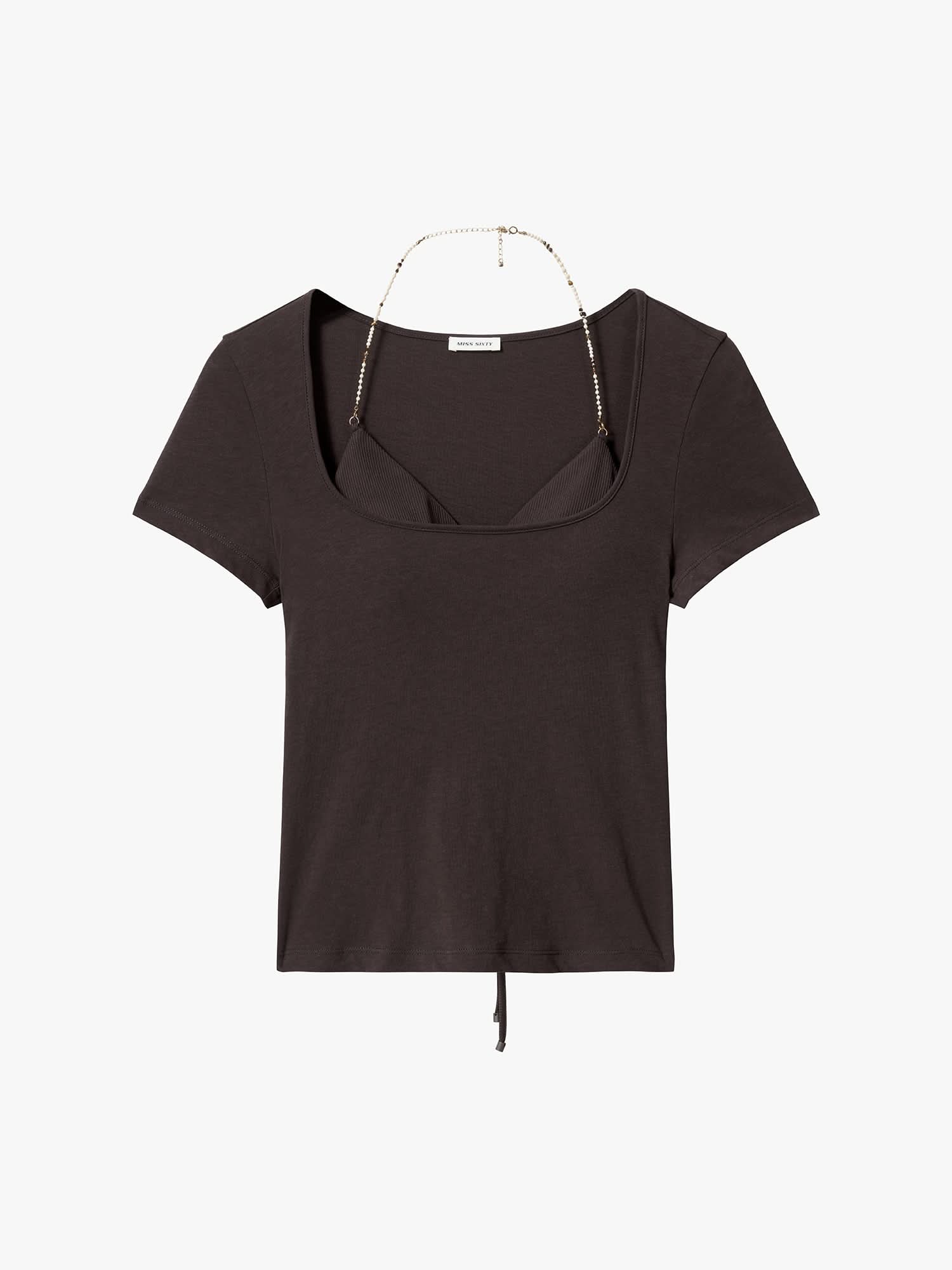 Faux Layered-Look T-Shirt