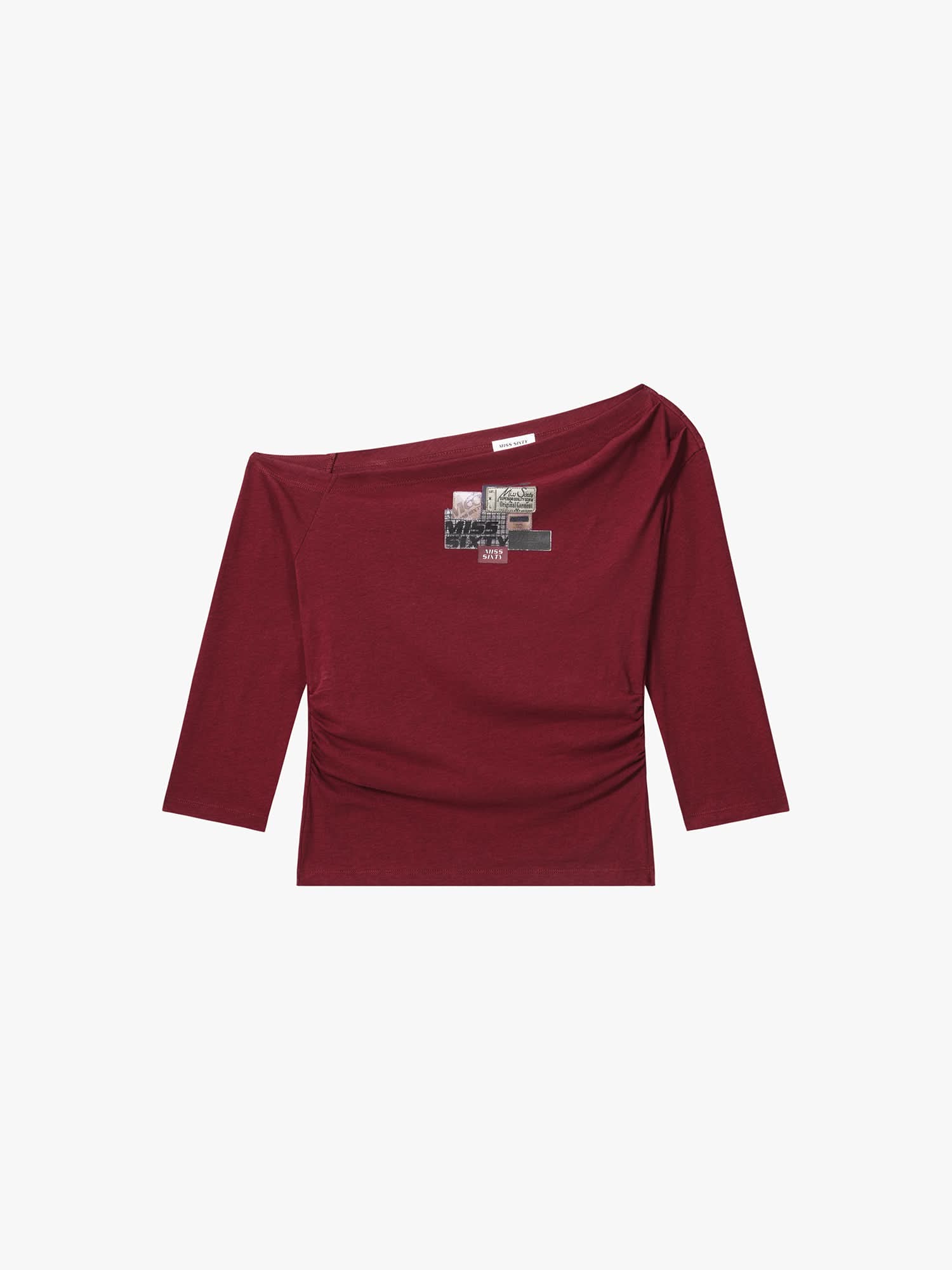 Asymmetric Neck T-Shirt
