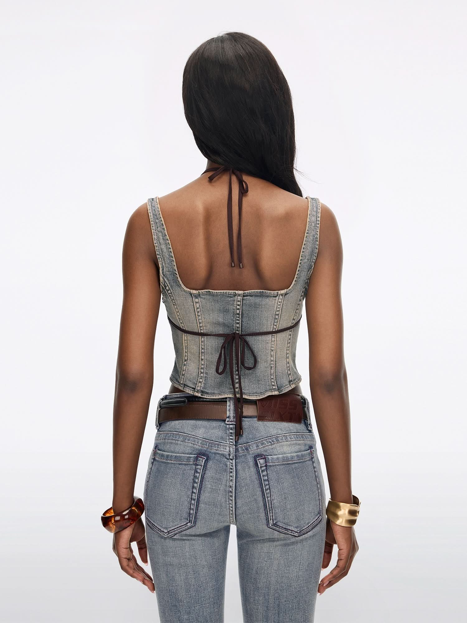 Denim Vest Set