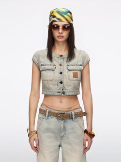 Studded Denim Jacket