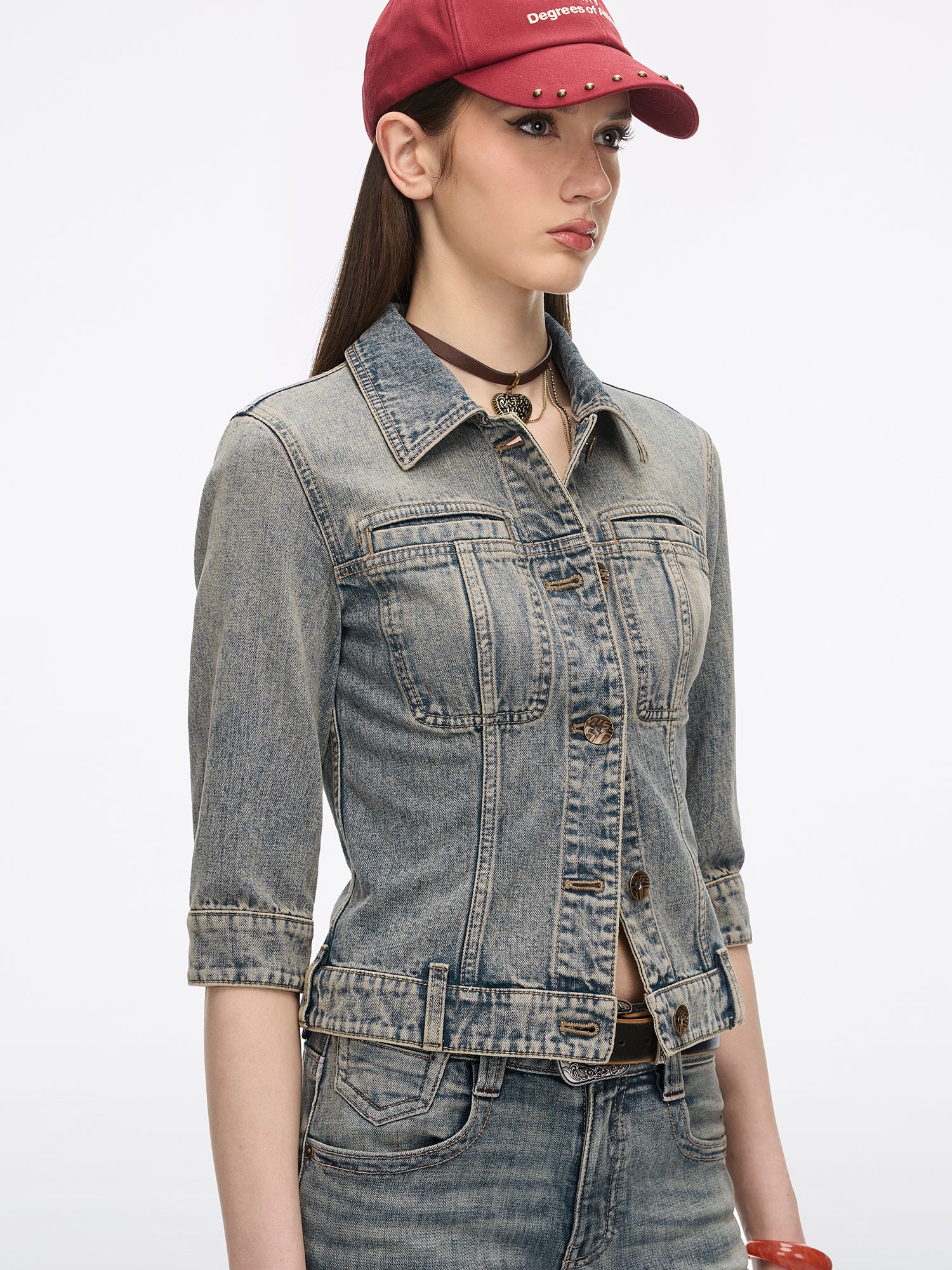 Multi-Patch Denim Jacket