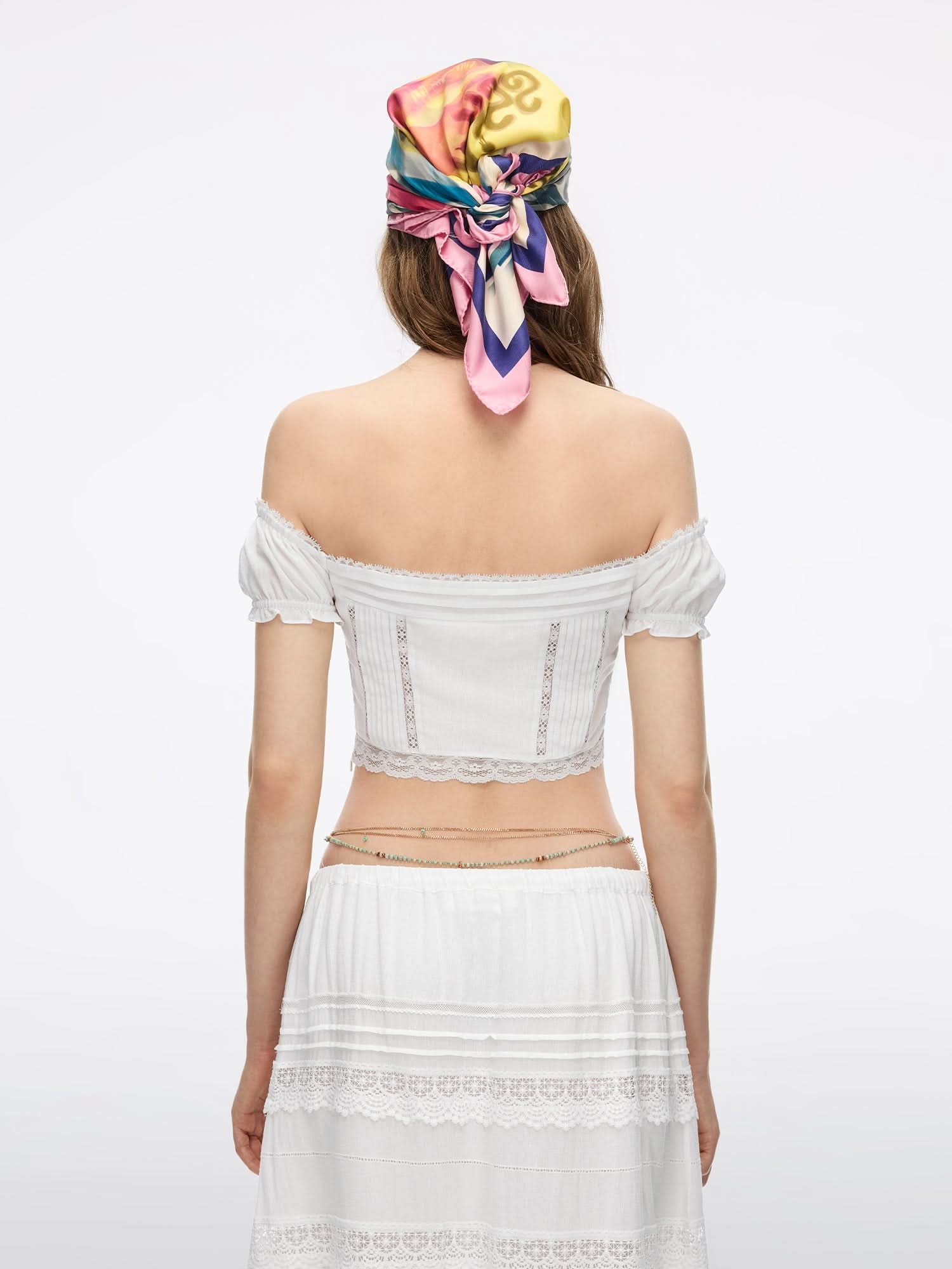 Lace-Panel Shirt