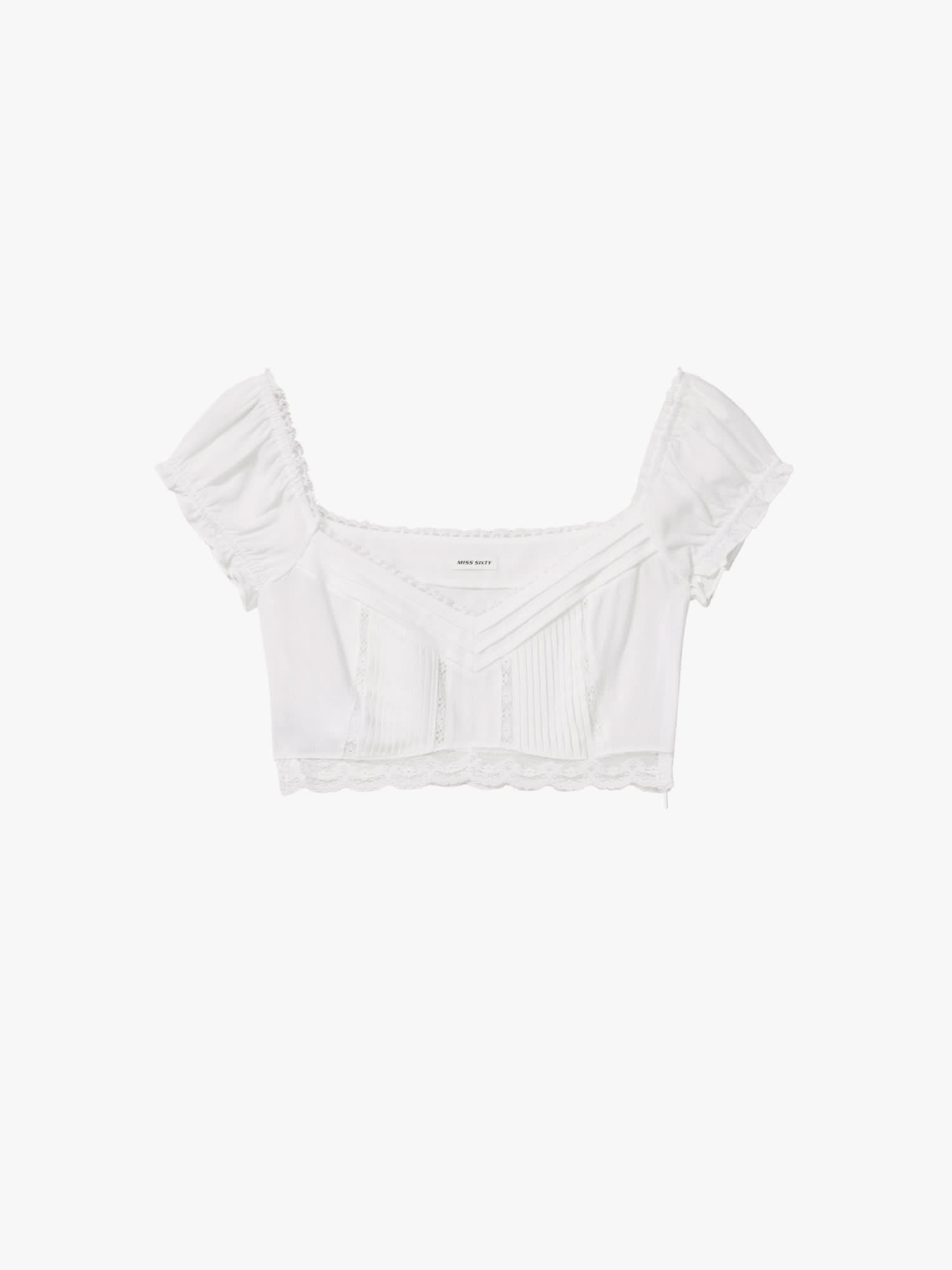 Lace-Panel Shirt