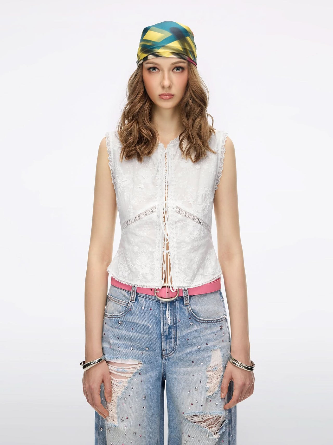 Sequin Embroidered Shirt