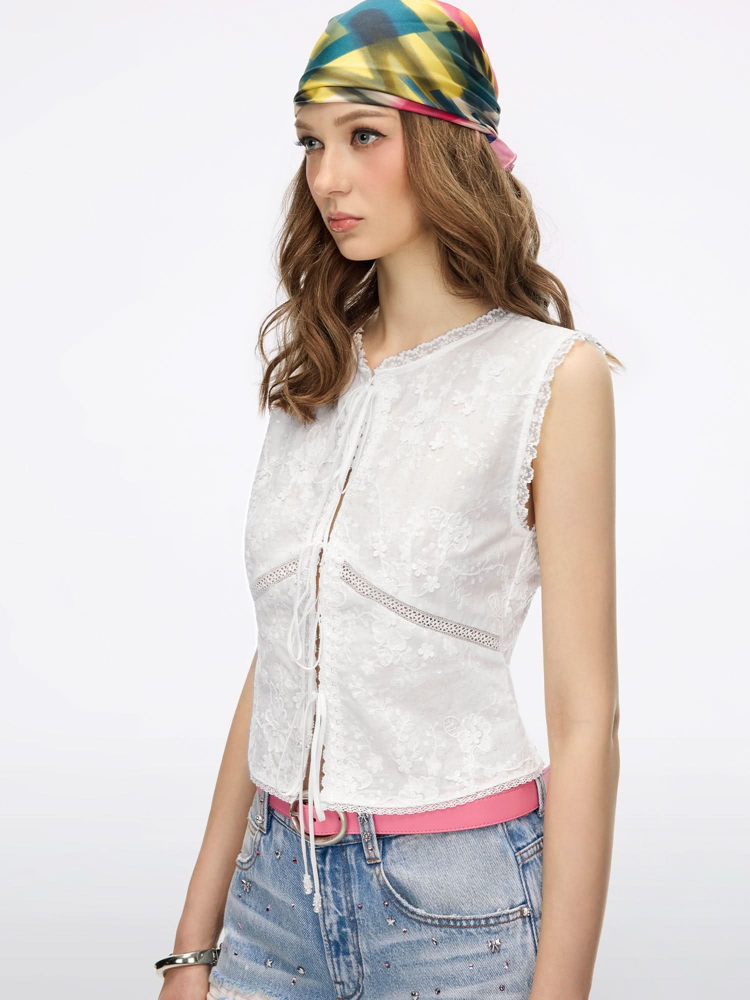 Sequin Embroidered Shirt