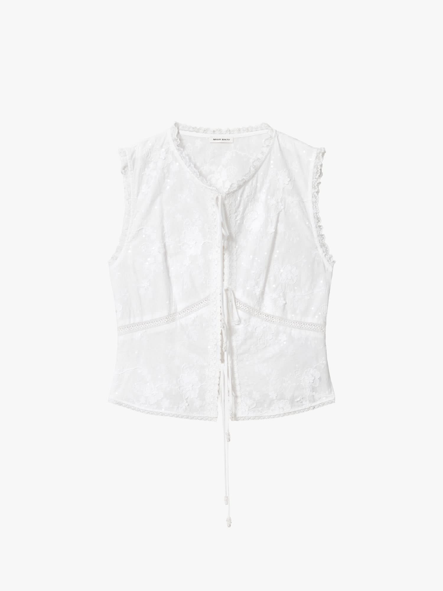 Sequin Embroidered Shirt